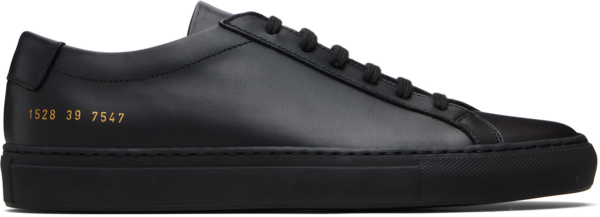 Common Projects - 블랙 오리지널 아킬레스 로우탑 스니커즈
