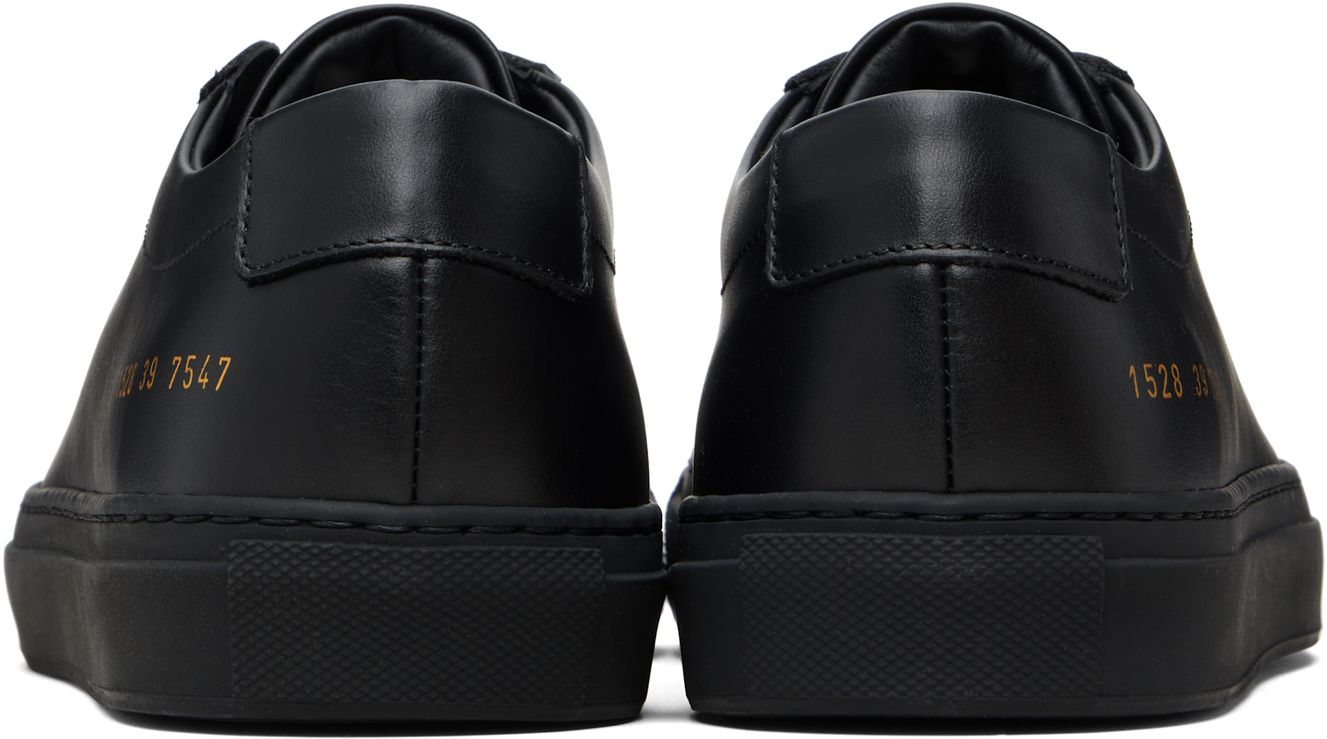 コモン プロジェクト オリジナル アキレス ブラック　レザー Common Projects: ブラック Original Achilles ローカットスニーカー