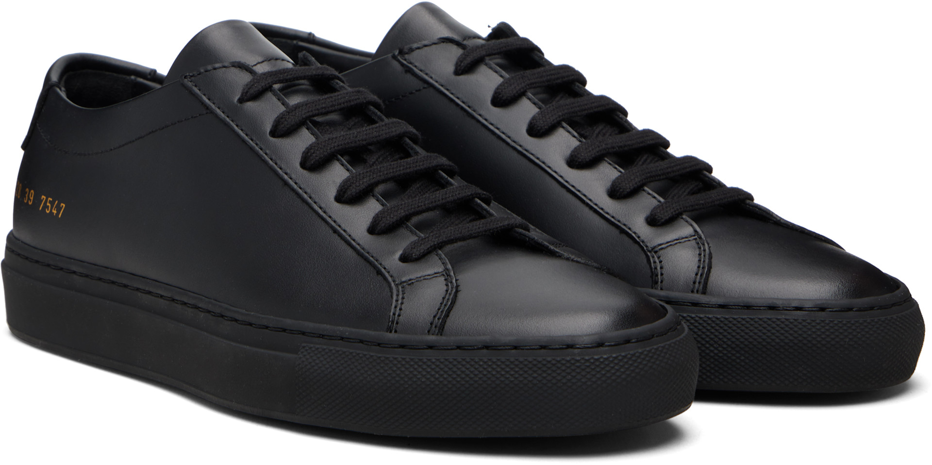 Common Projects: Black Original Achilles Low Sneakers | SSENSE