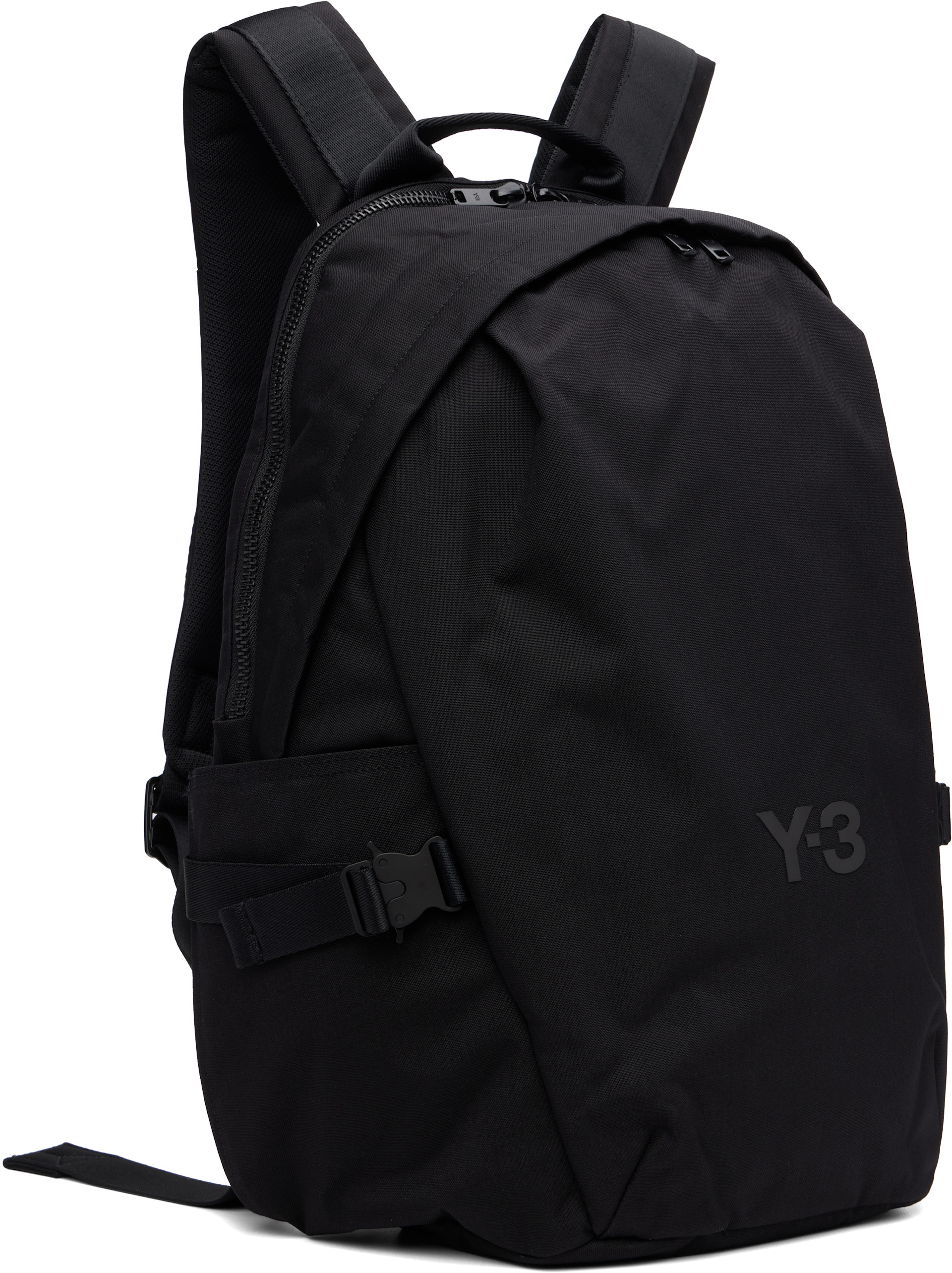 Y-3 - 블랙 스테이플 백팩