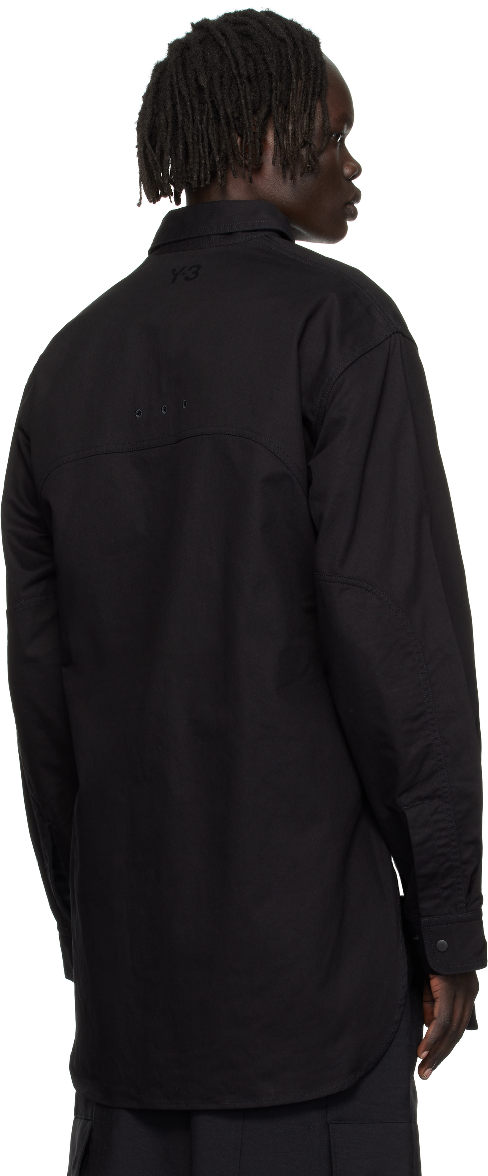 Y-3 - ブラック UT ツイル オーバーシャツ