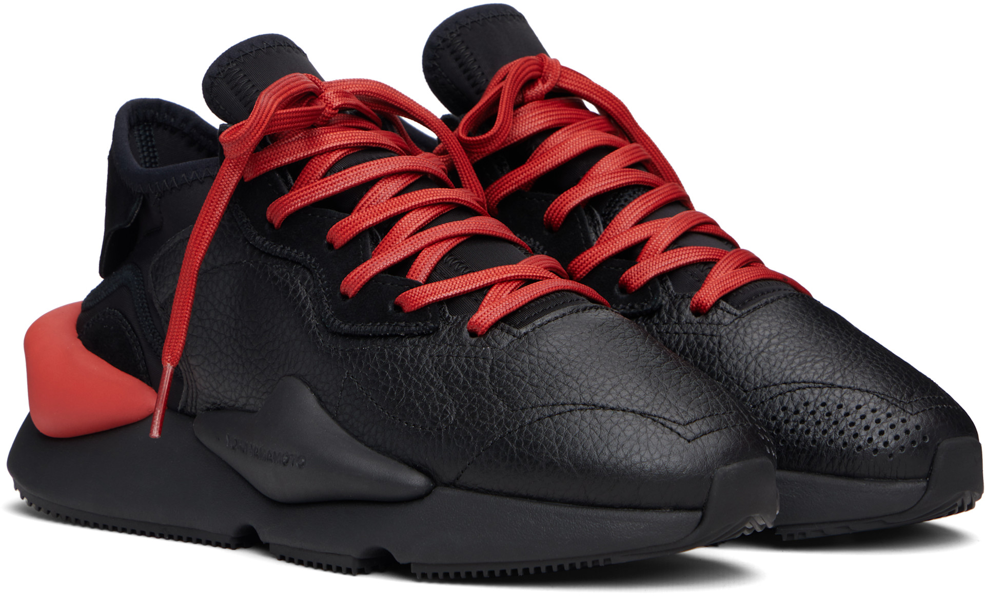Y-3: Black Kaiwa Sneakers | SSENSE United Kingdom