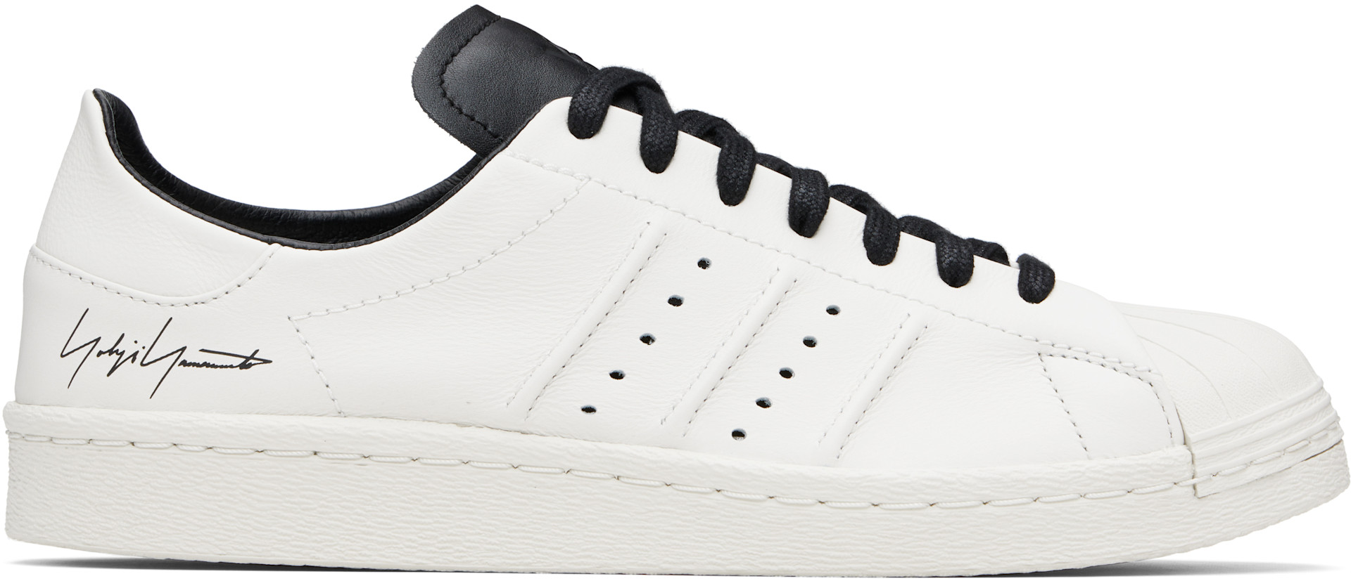 Y-3 - Baskets Superstar blanches