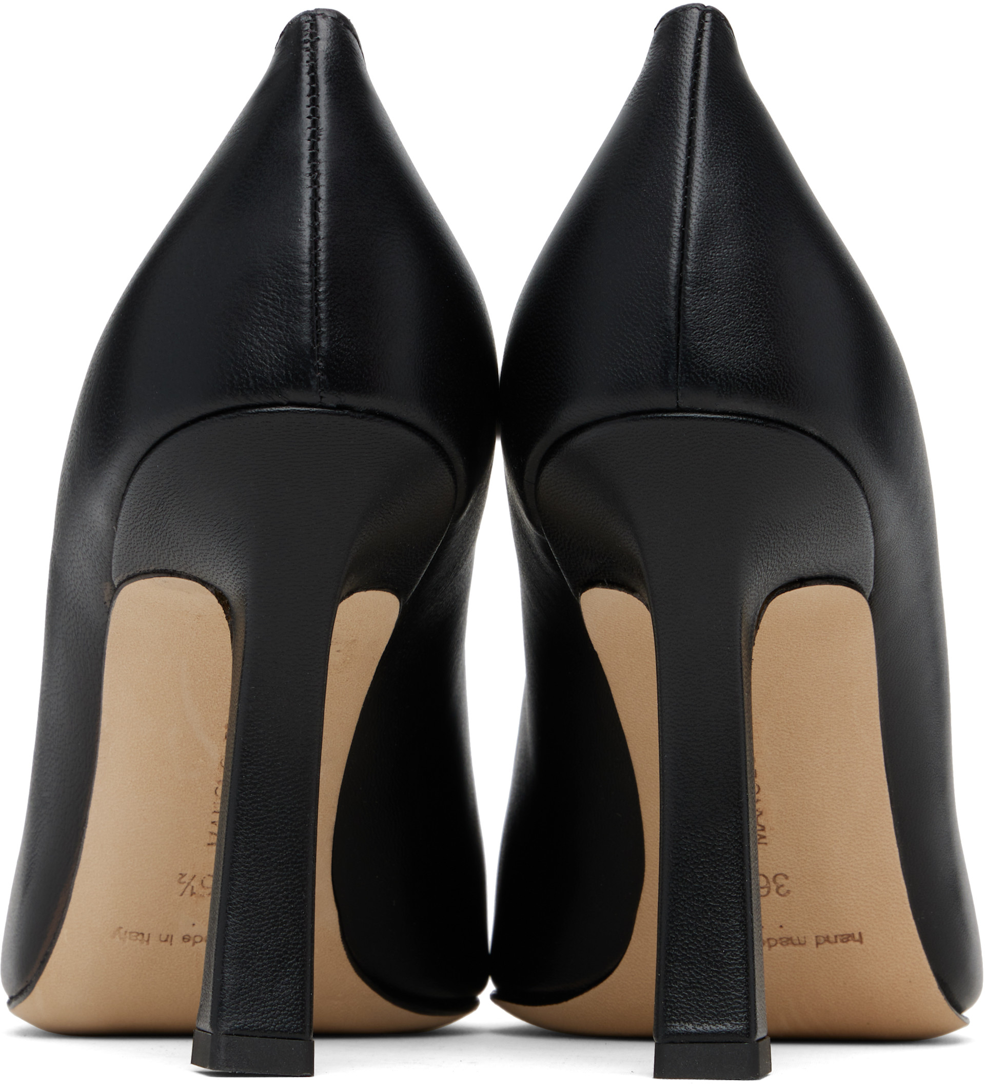 Manolo Blahnik: Black Moira Heels | SSENSE