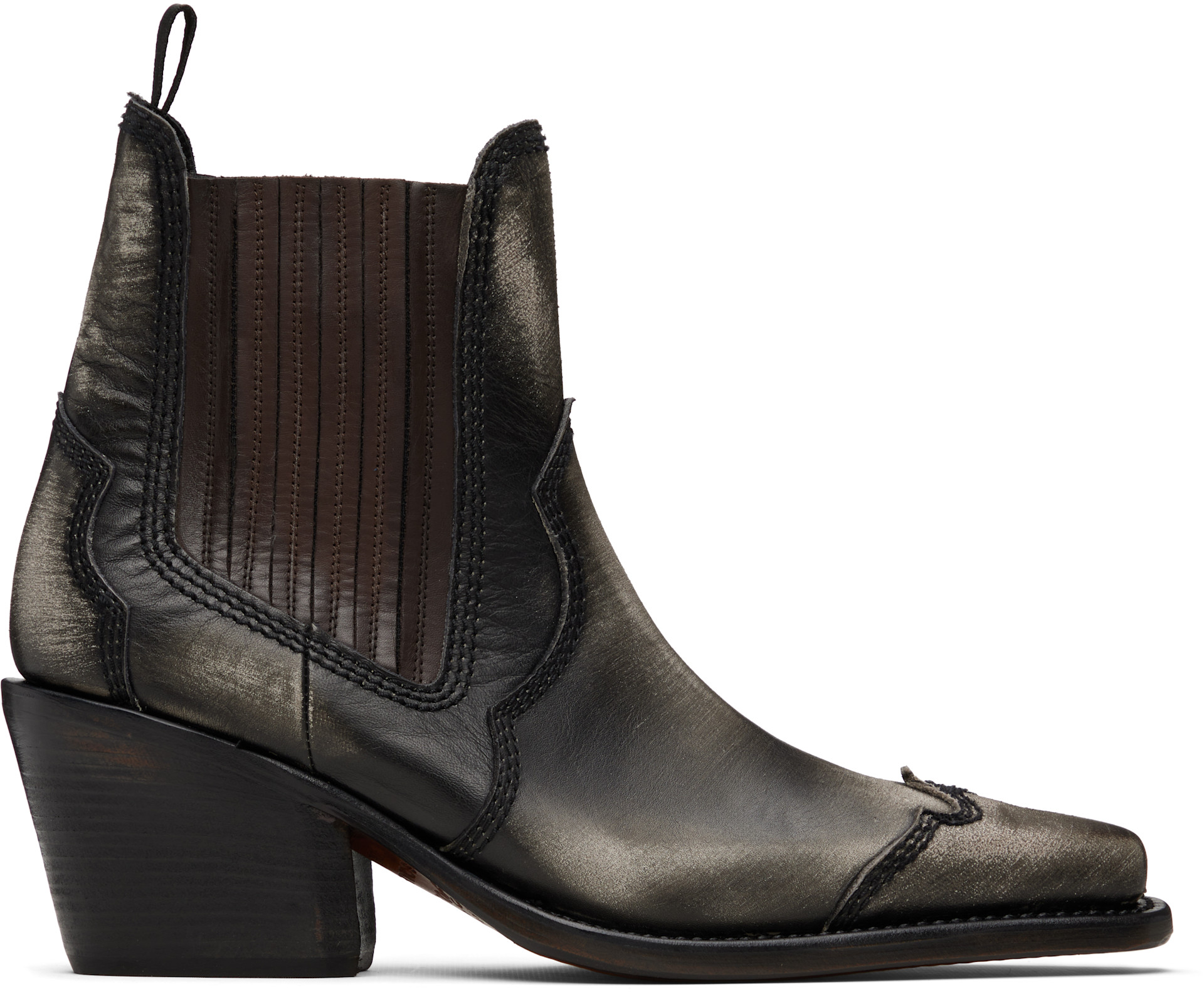 Dsquared2: Black Magliano Edition D2 Heeled Ankle Boots | SSENSE