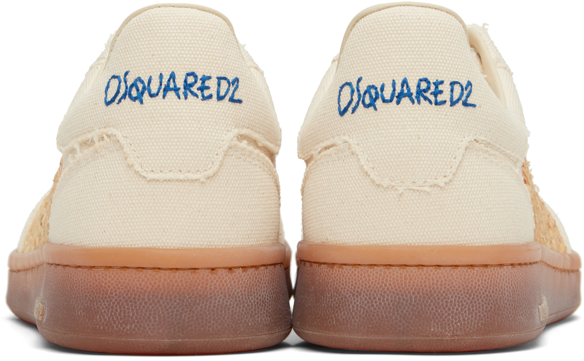 Dsquared2 - 베이지 썸머 러버스 라피아 박서 스니커즈