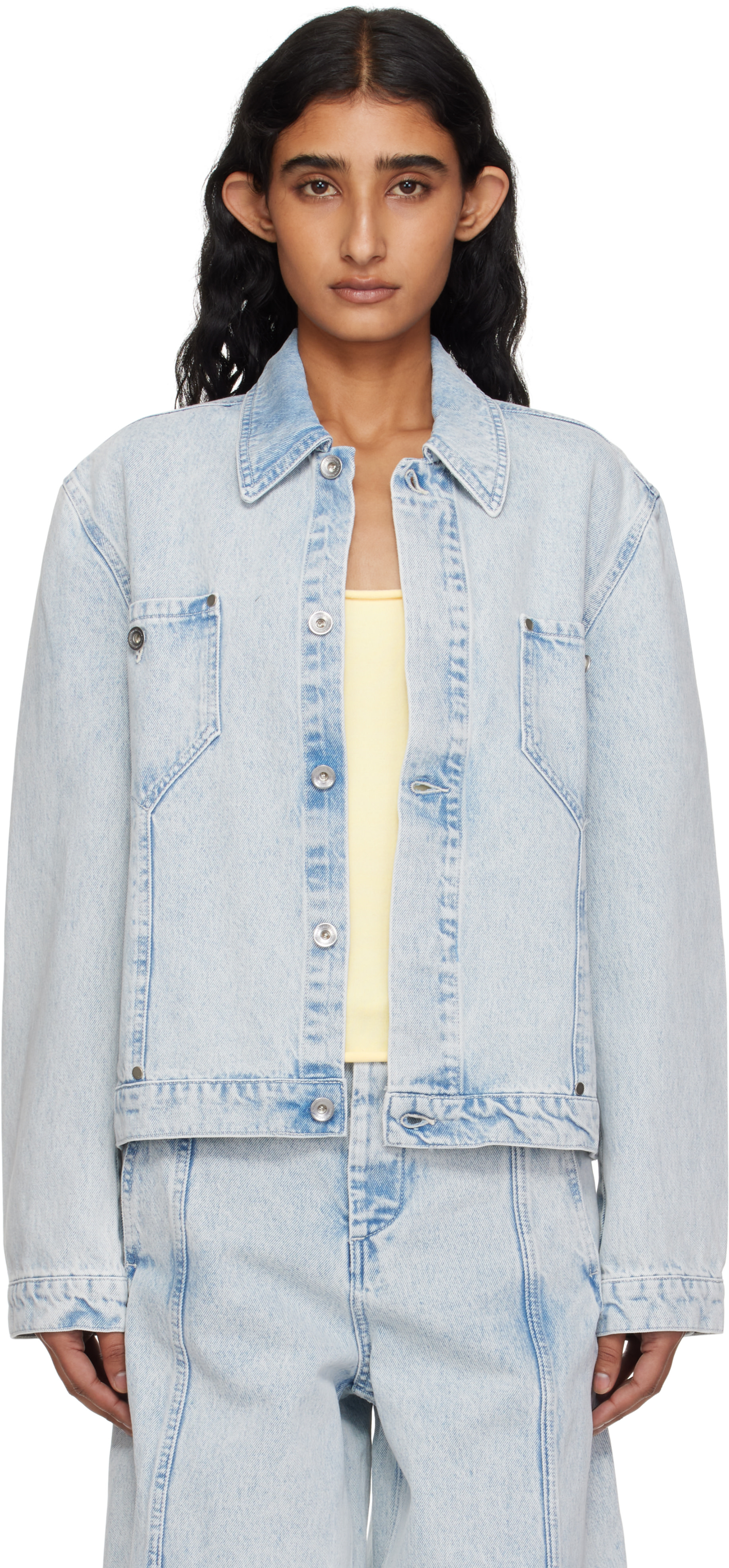 YMC - Blouson Loft bleu en denim