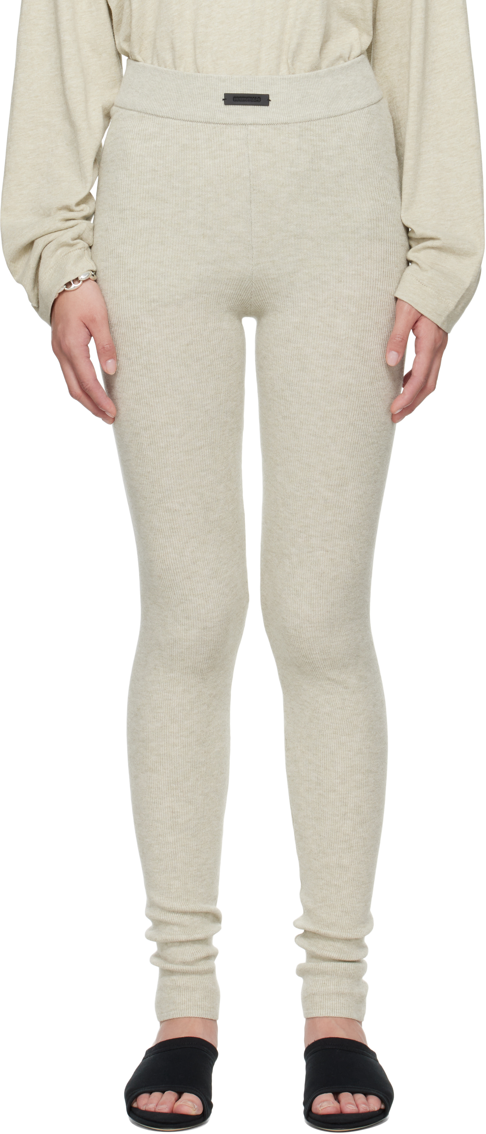 Fear of God ESSENTIALS - ベージュ Soft Rib レギンス
