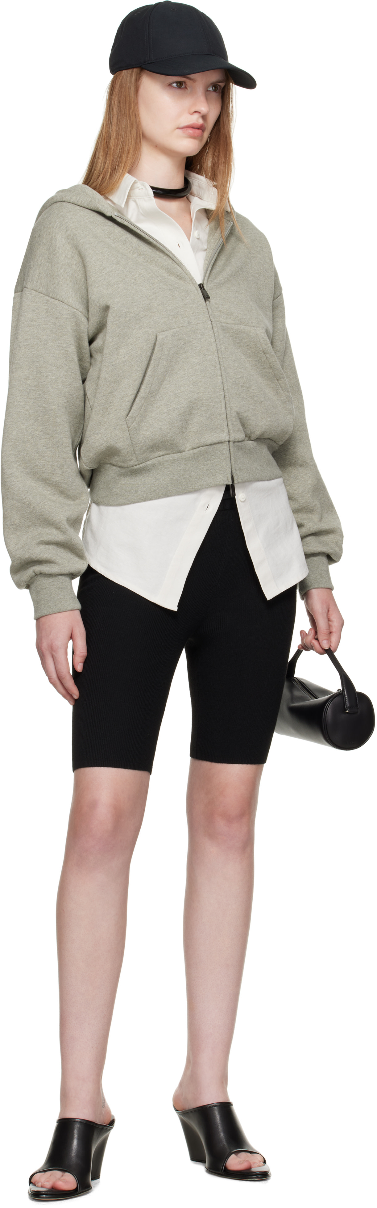 Fear of God ESSENTIALS - ブラック Soft リブ バイカーショーツ