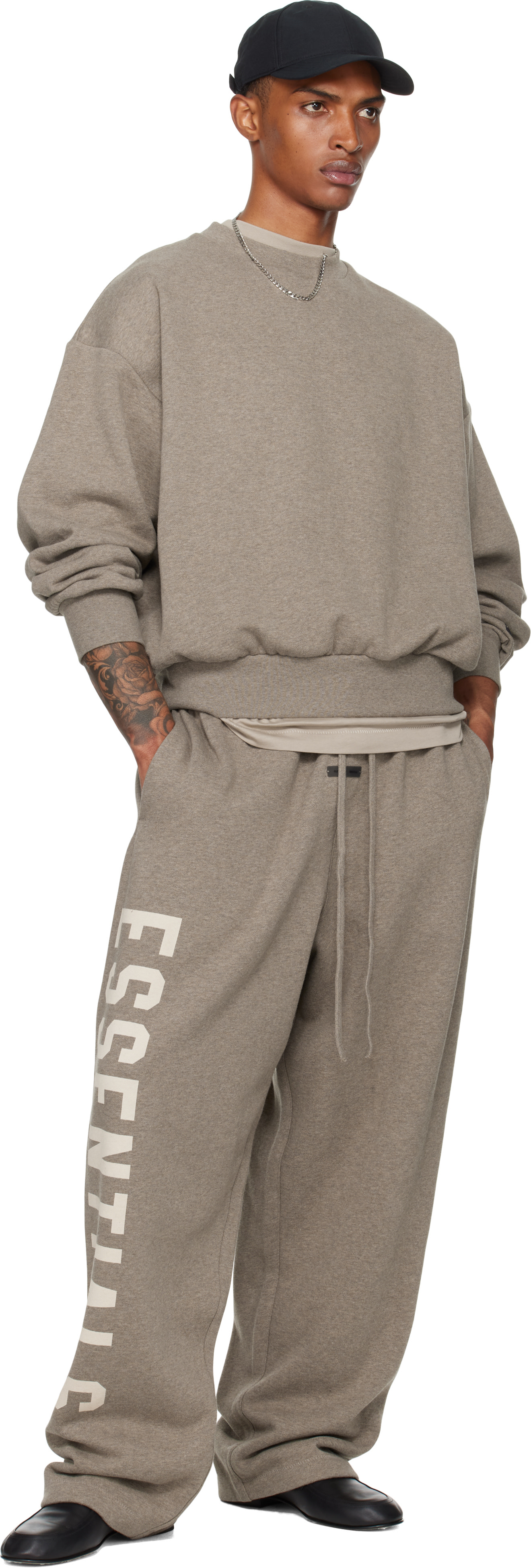 Fear of God ESSENTIALS - Brown Lounge Fleece Sweatpants