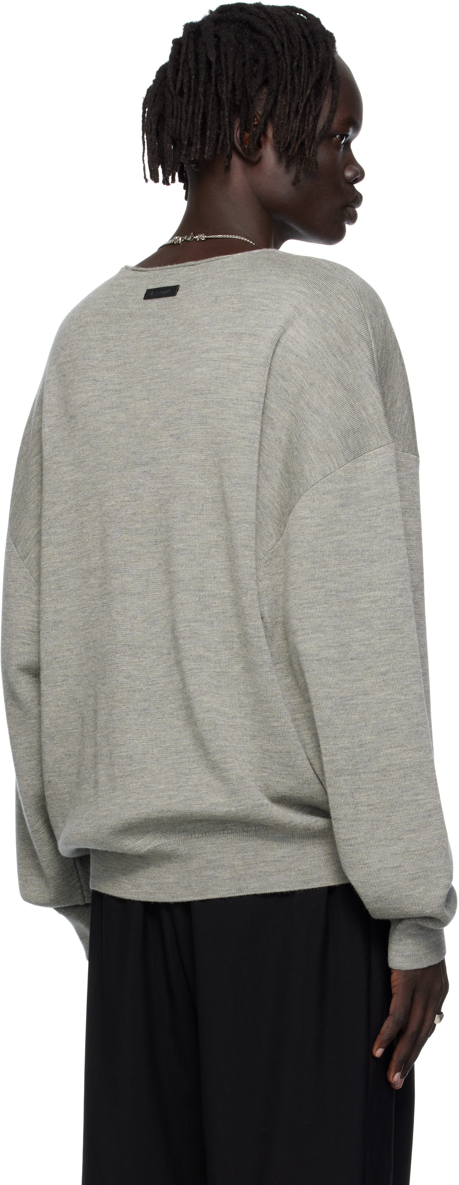 Fear of God ESSENTIALS - 그레이 크루넥 스웨터