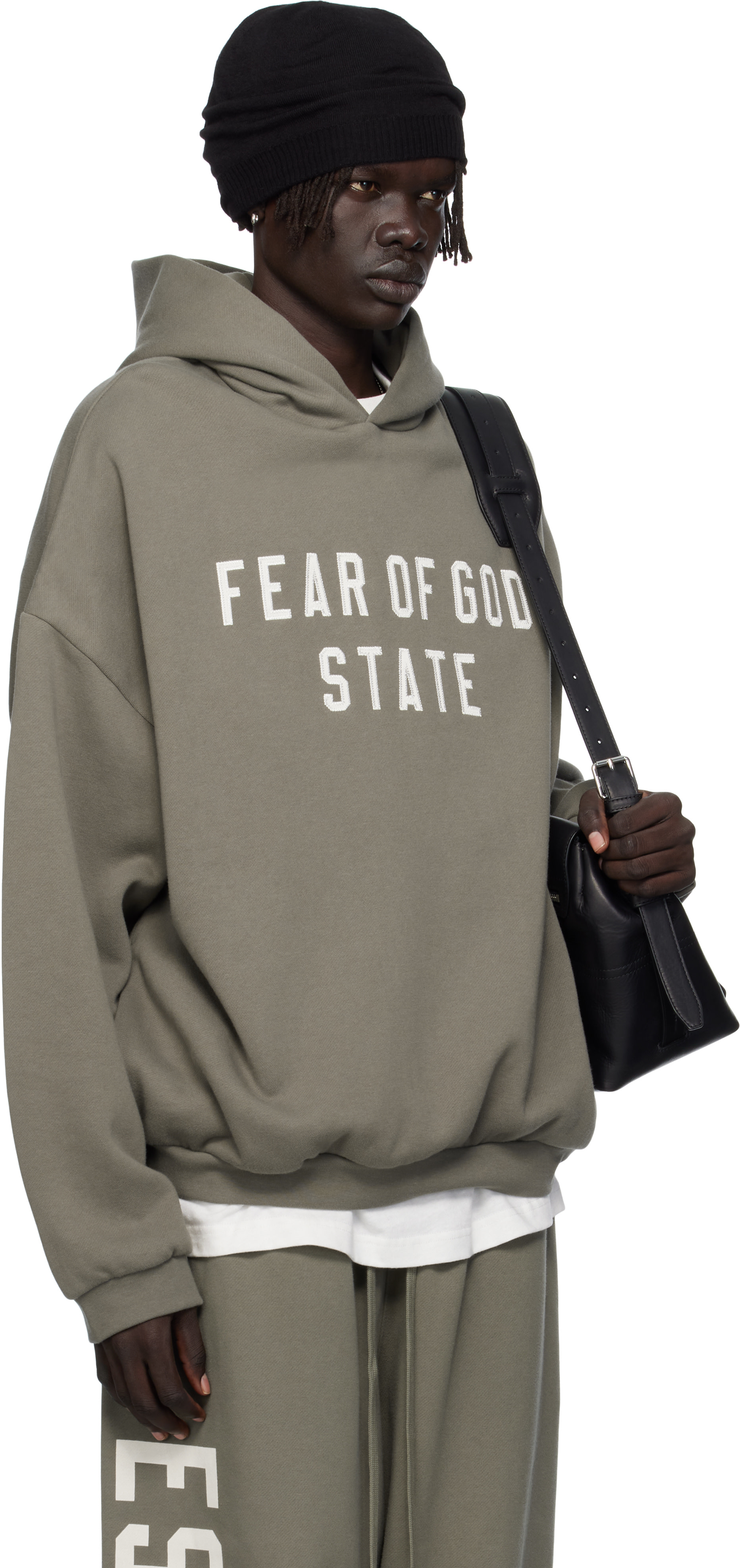 ESSENTIALS FEAR OF GOD グレー フーディ Fear of God Essentials FLEECE HOODIE Grey | BSTN Store