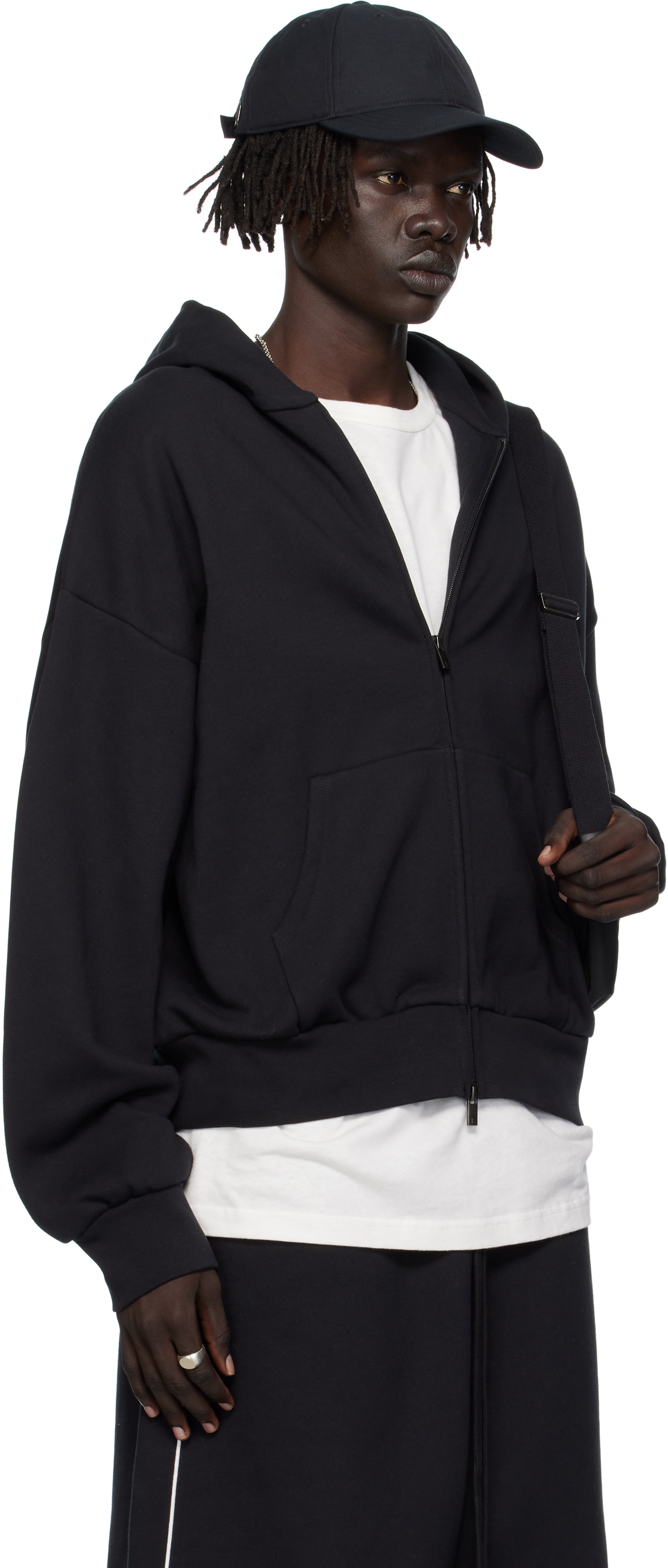 【正規品】FEAR OF GOD ESSENTIAL HOODIE ダブルジップ Fear of God ESSENTIALS Mens Classic Fit Fleece Zip-Up Hoodie