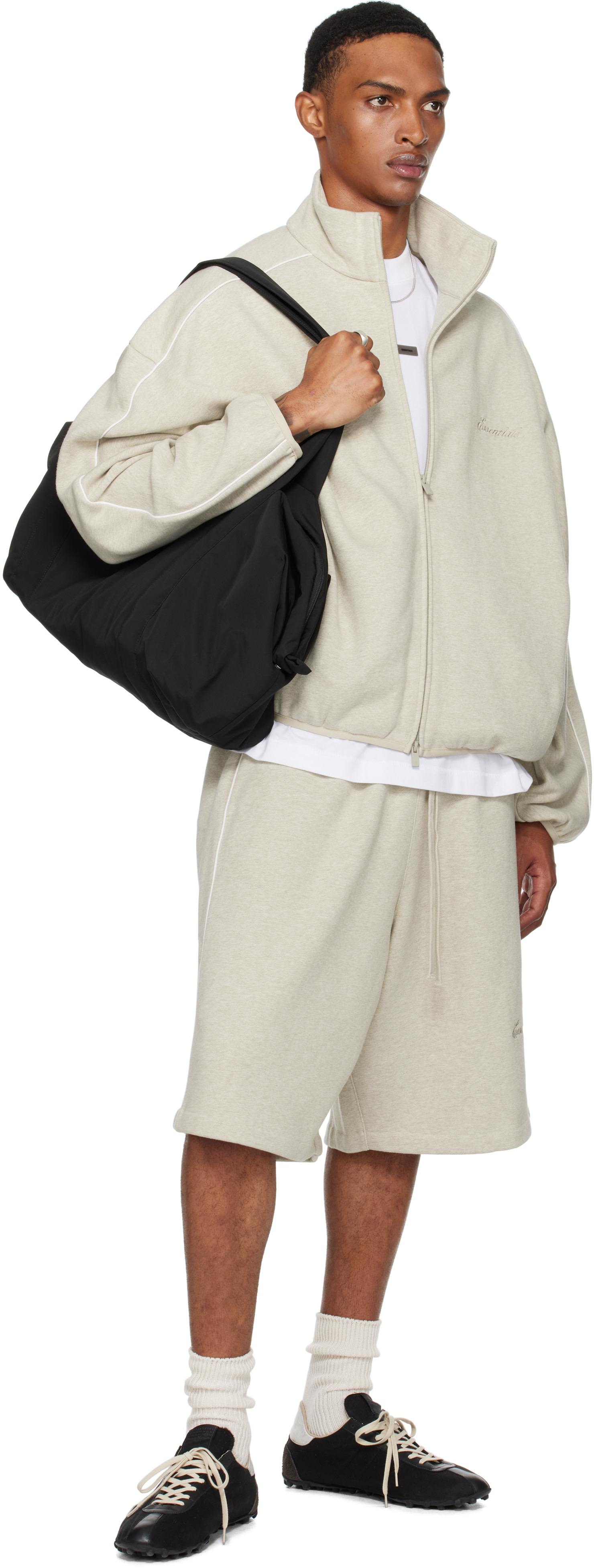 Fear of God ESSENTIALS: ベージュ Modern Fit フリース トラック