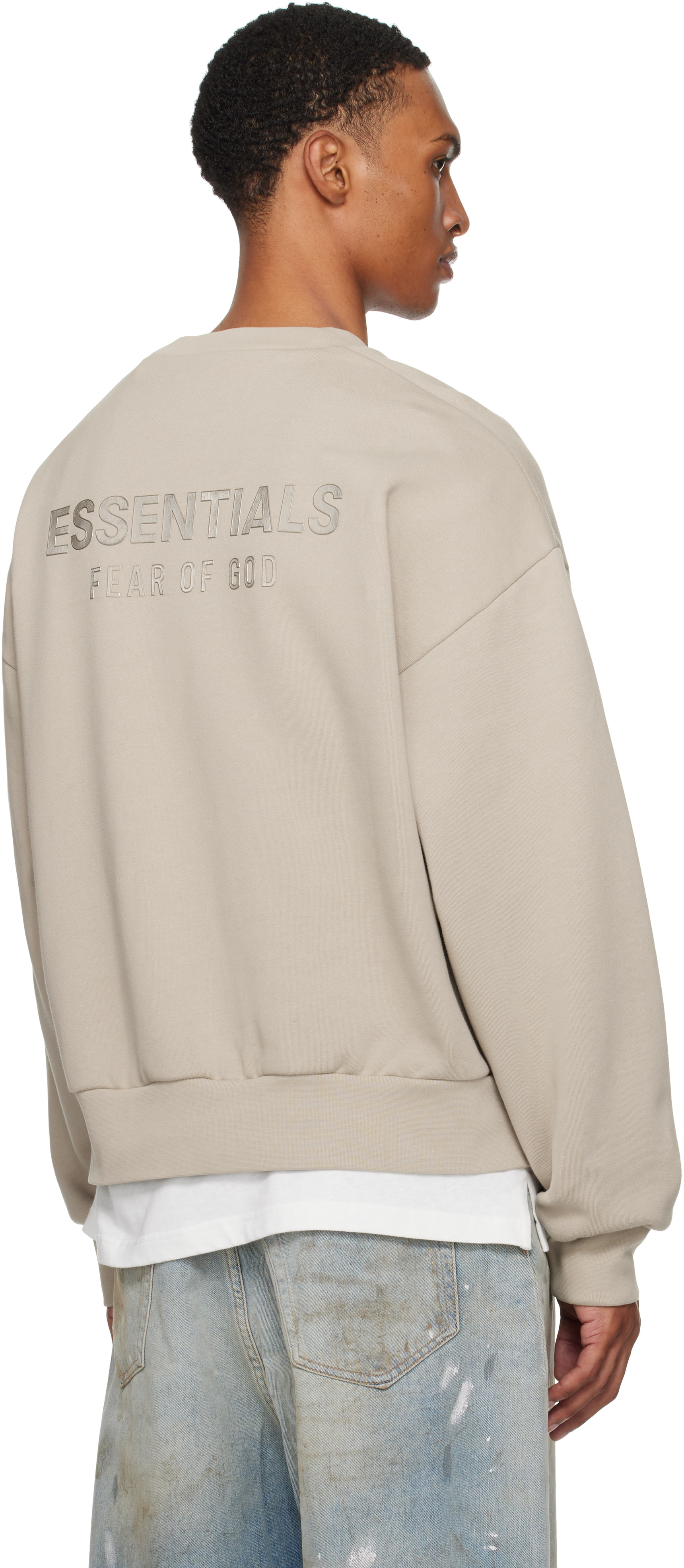 Fear of God ESSENTIALS: トープ Classic Fit フリース クルーネック