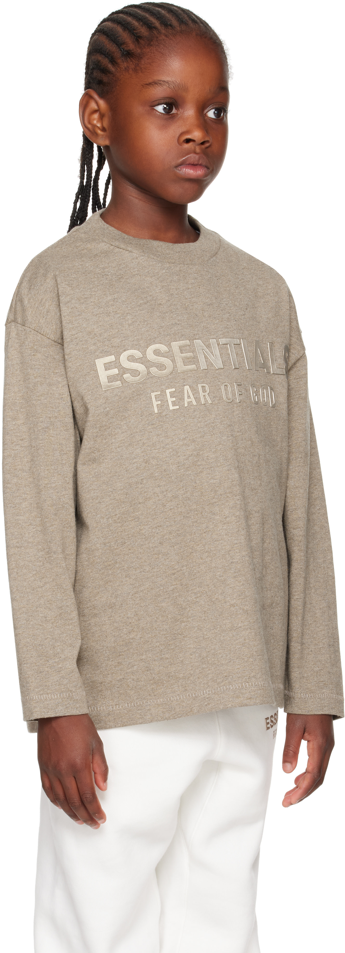 Fear of God ESSENTIALS - 키즈 브라운 클래식 티셔츠