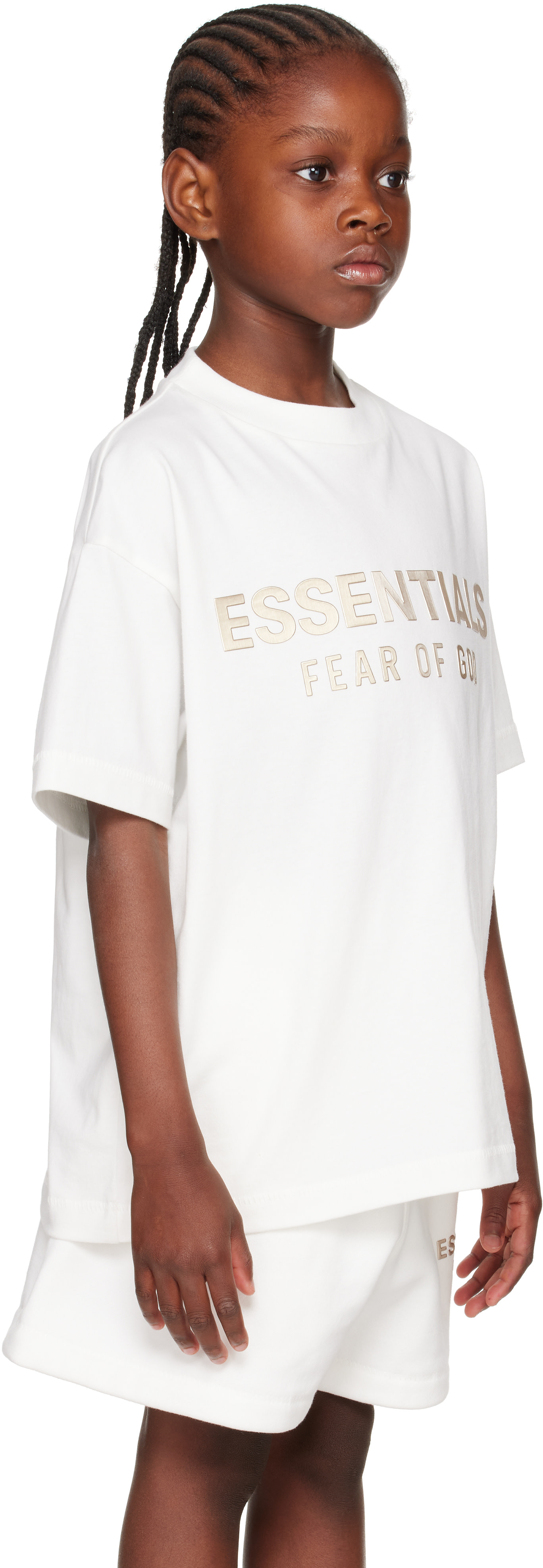 Fear of God ESSENTIALS - 키즈 화이트 클래식 티셔츠