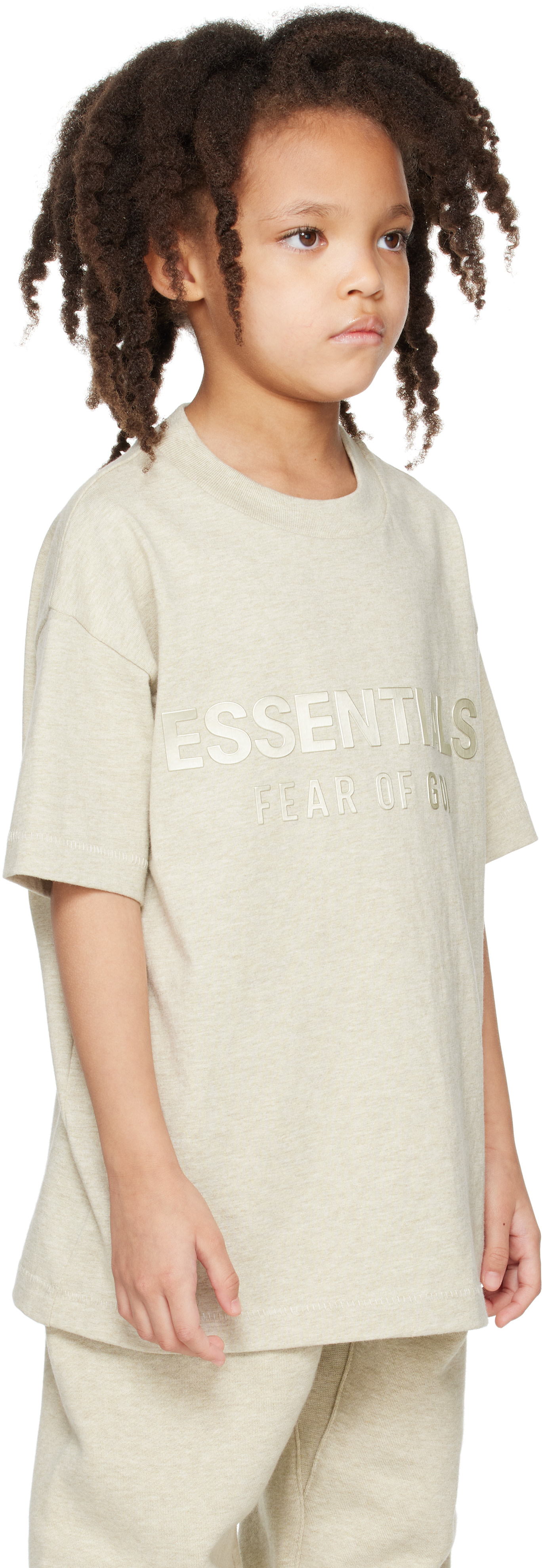 Fear of God ESSENTIALS - 키즈 베이지 클래식 티셔츠