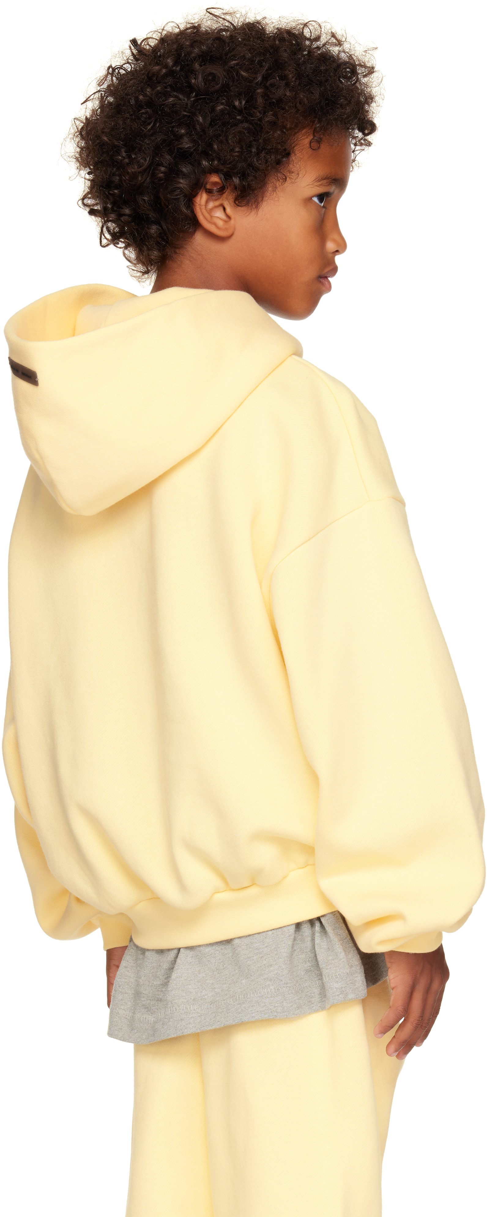 Fear of God ESSENTIALS - Enfant | Pull à capuche 90s jaune en molleton