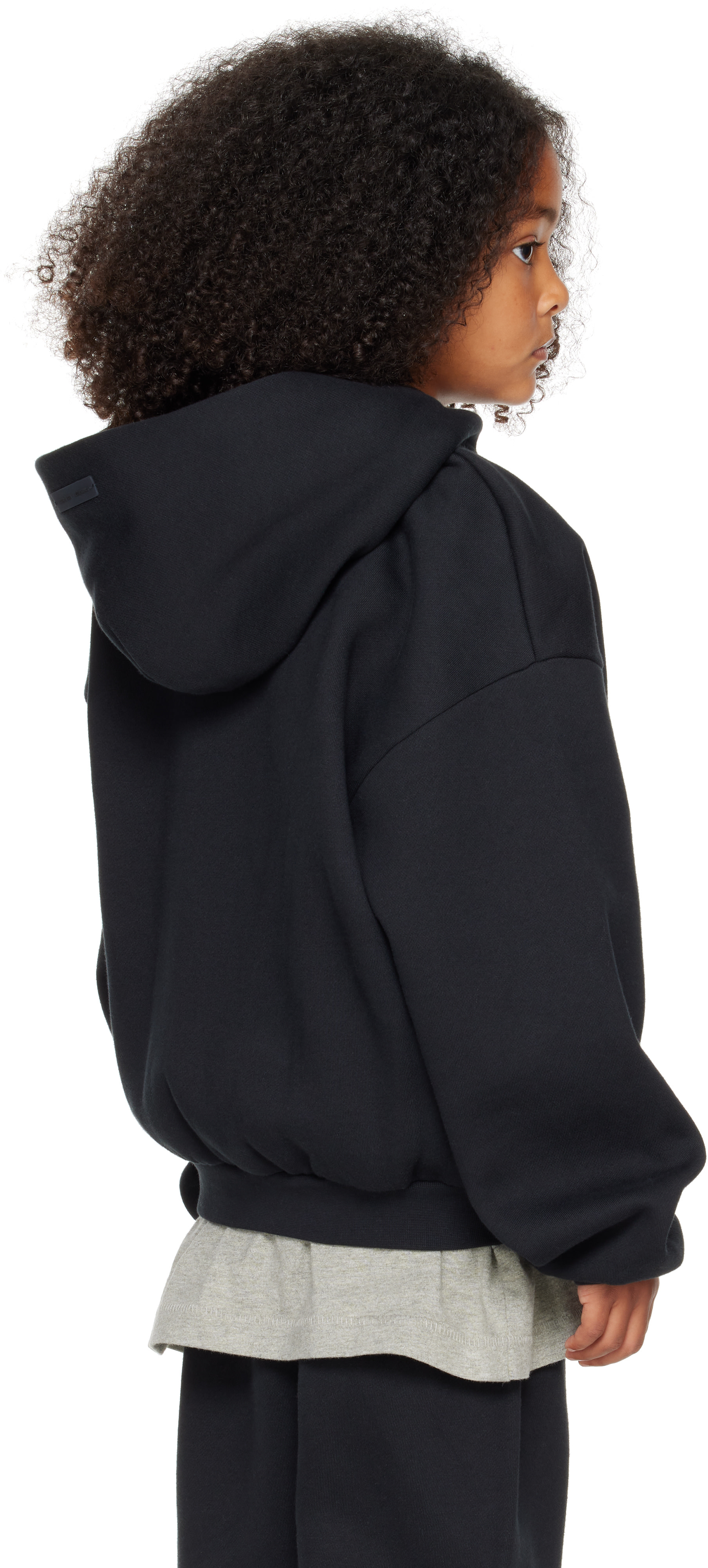 Fear of God ESSENTIALS - Enfant | Pull à capuche 90s noir en molleton
