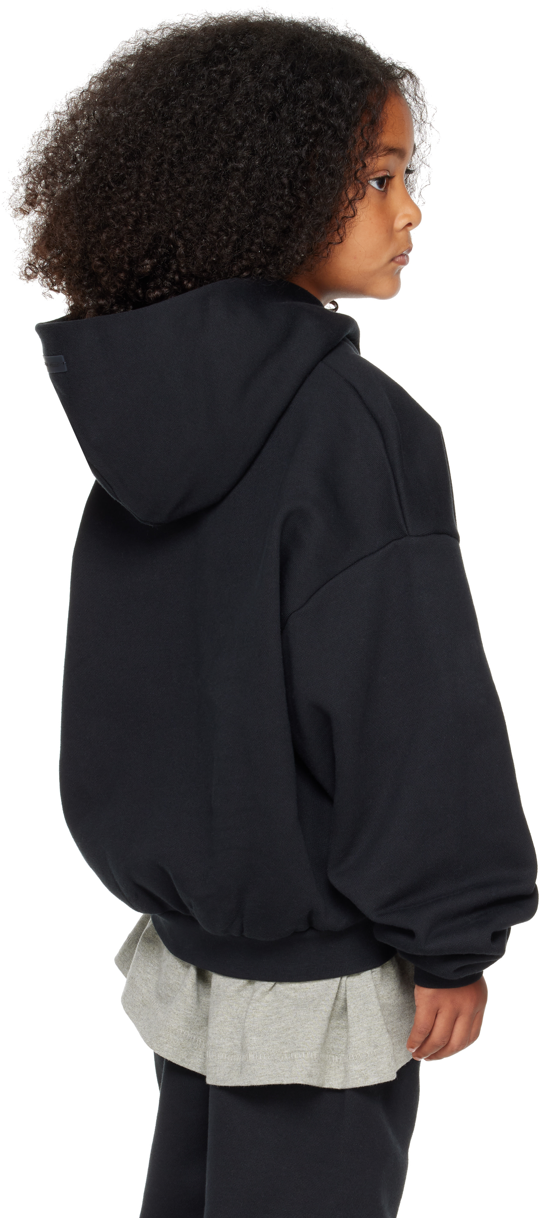 Fear of God ESSENTIALS - Enfant | Pull à capuche noir en molleton