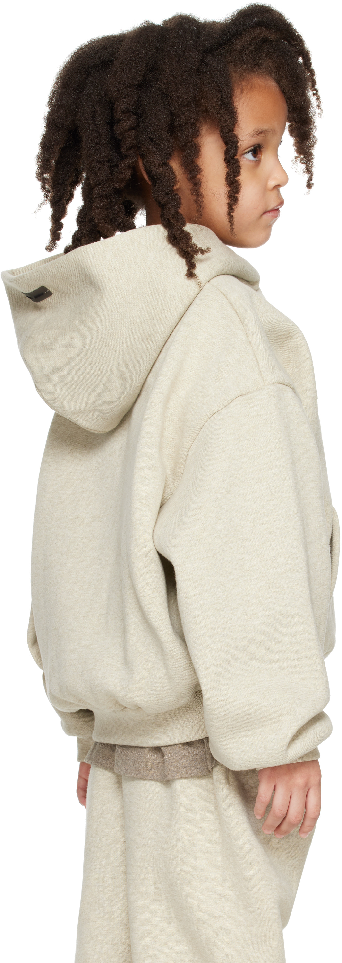 Fear of God ESSENTIALS - Enfant | Pull à capuche beige en molleton