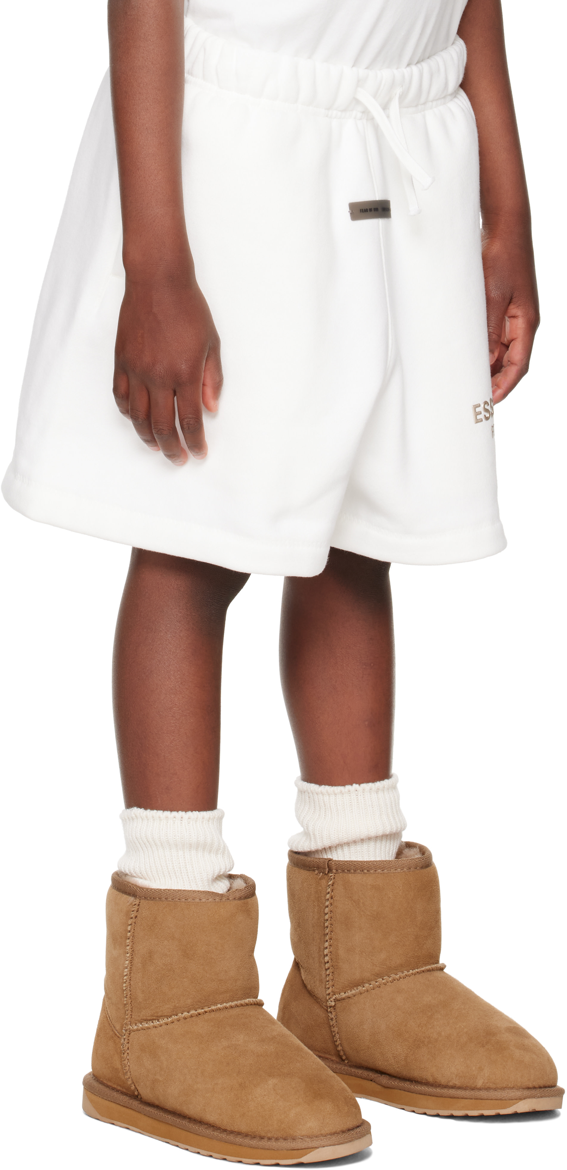 Fear of God ESSENTIALS - Enfant | Short de soccer blanc en molleton