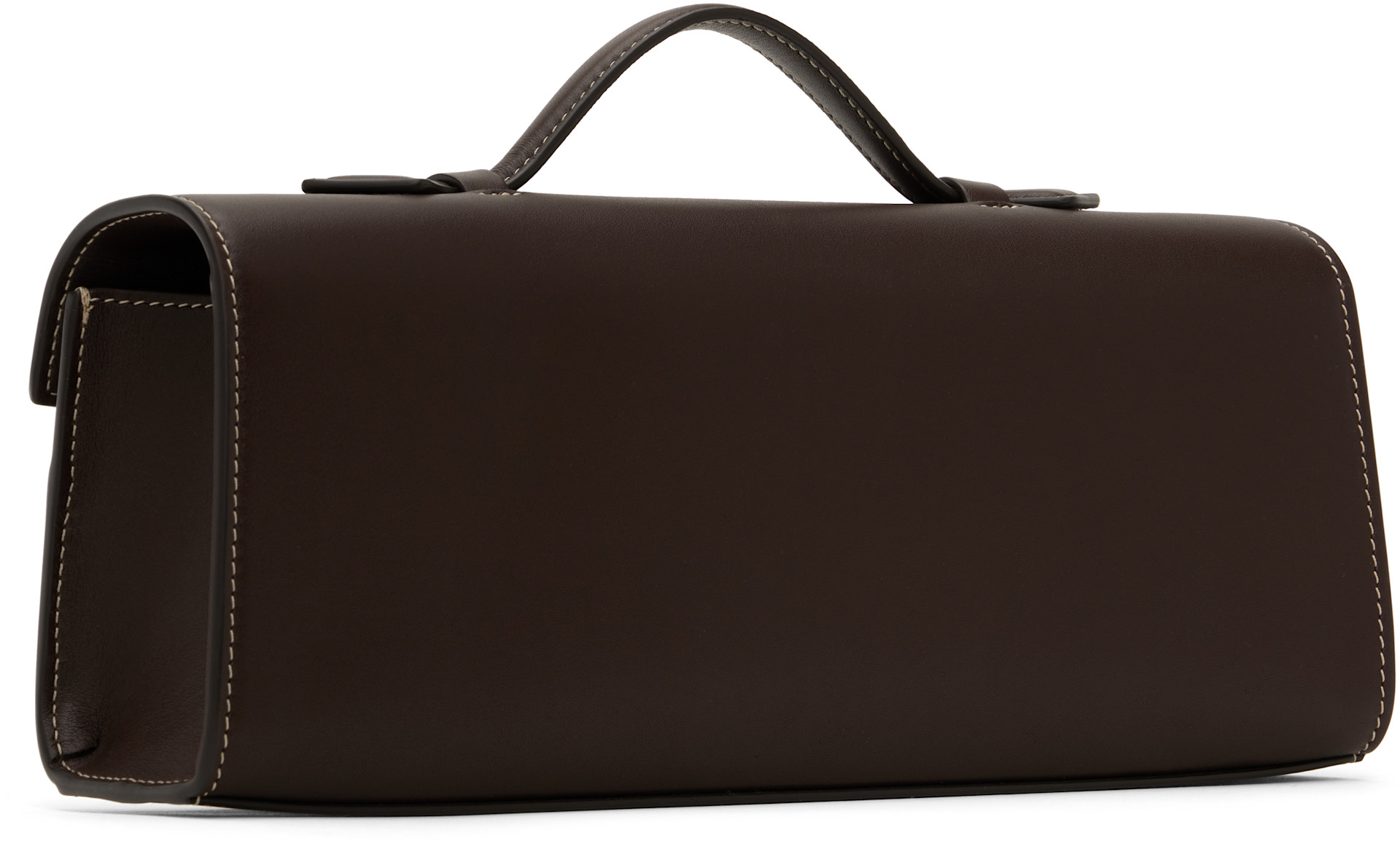 Savette: Brown Slim Symmetry Pochette Bag | SSENSE