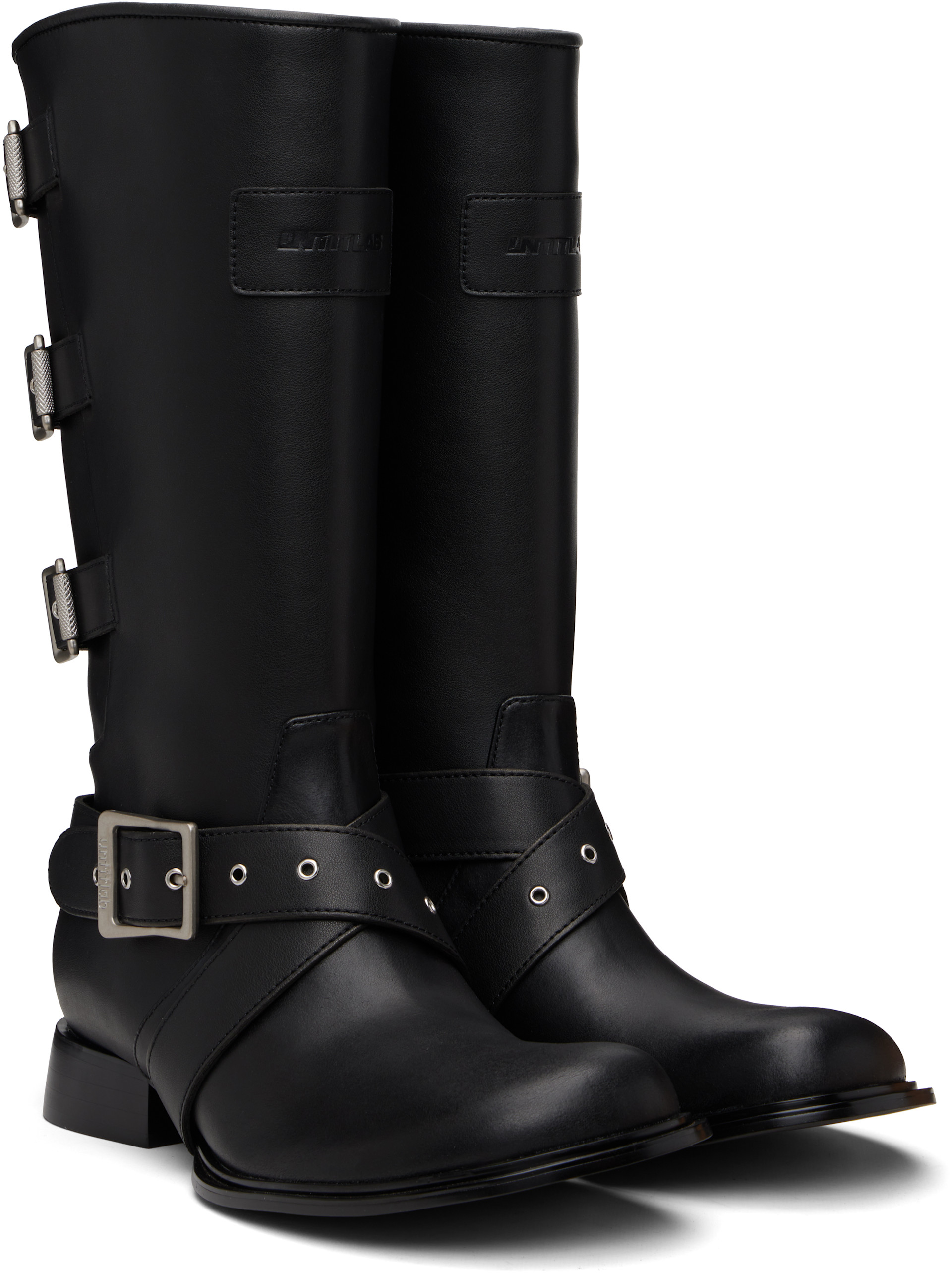 untitlab® - Bottes noires à boucles