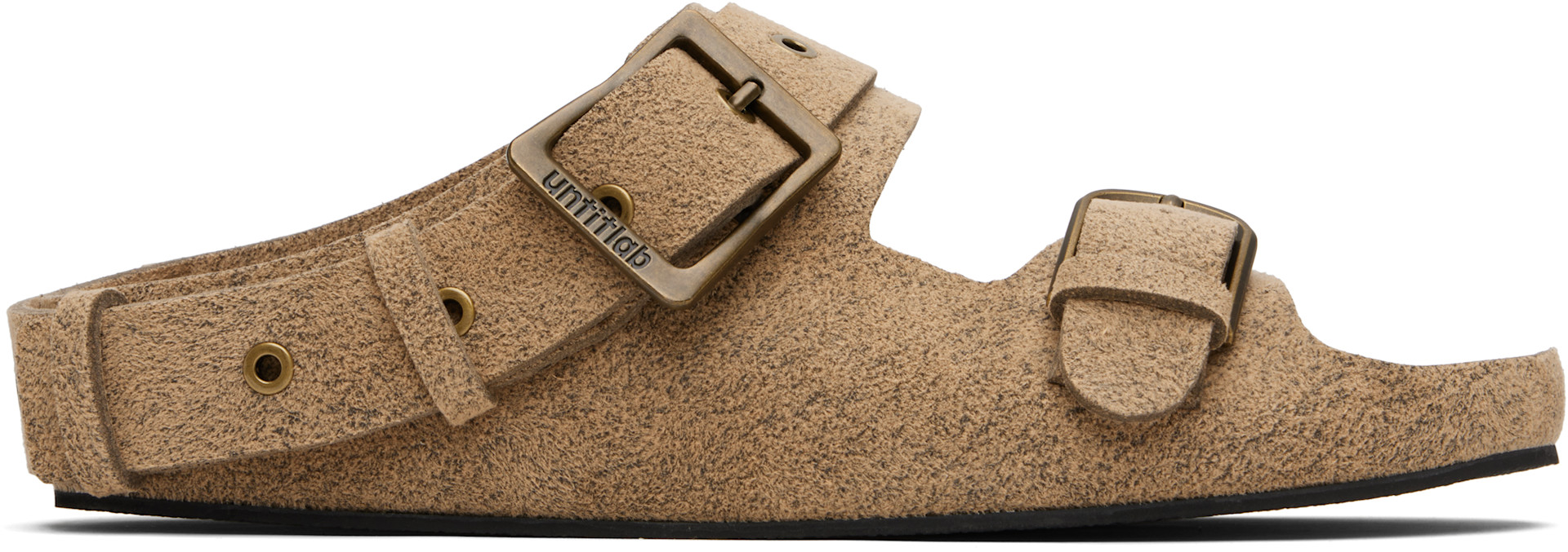 untitlab® - ベージュ Belts Clogs サンダル