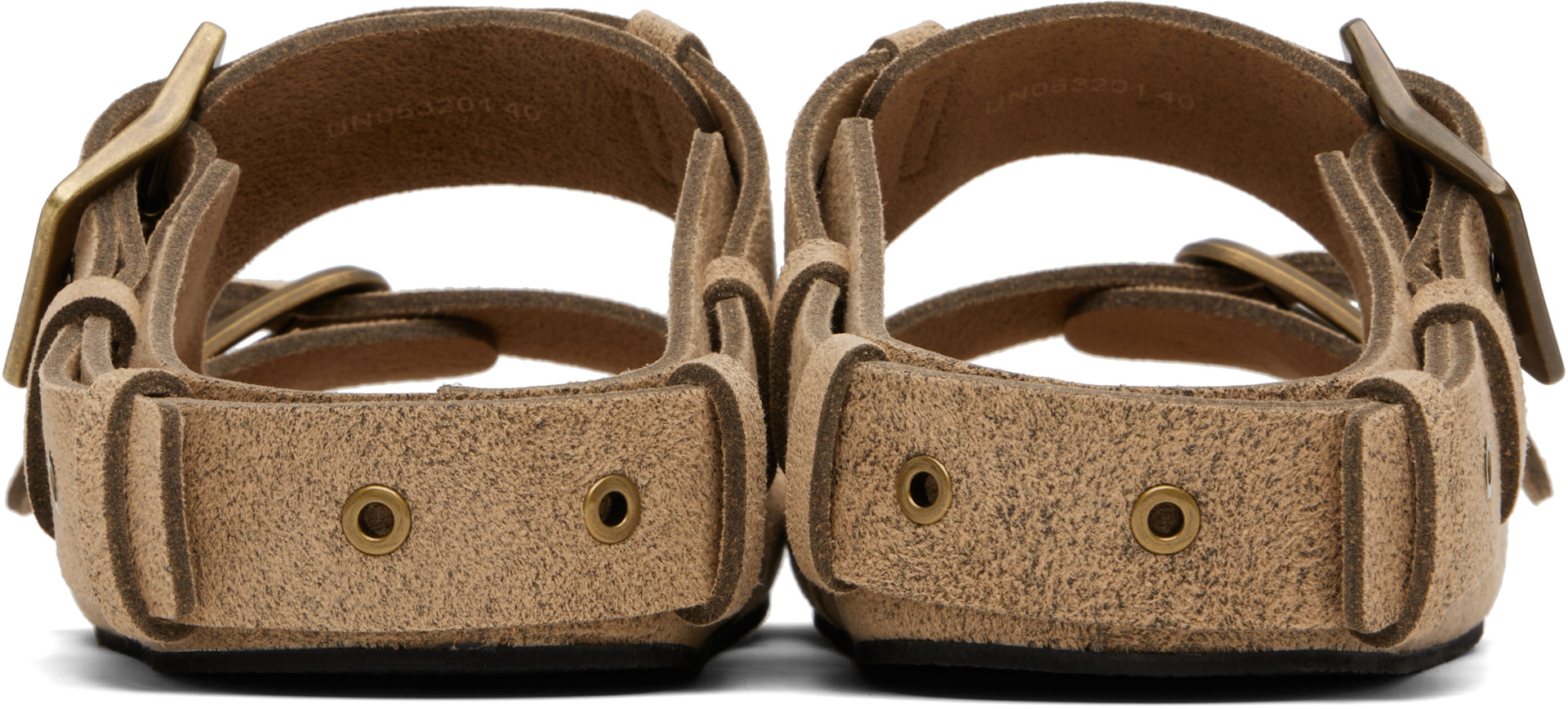 untitlab® - ベージュ Belts Clogs サンダル