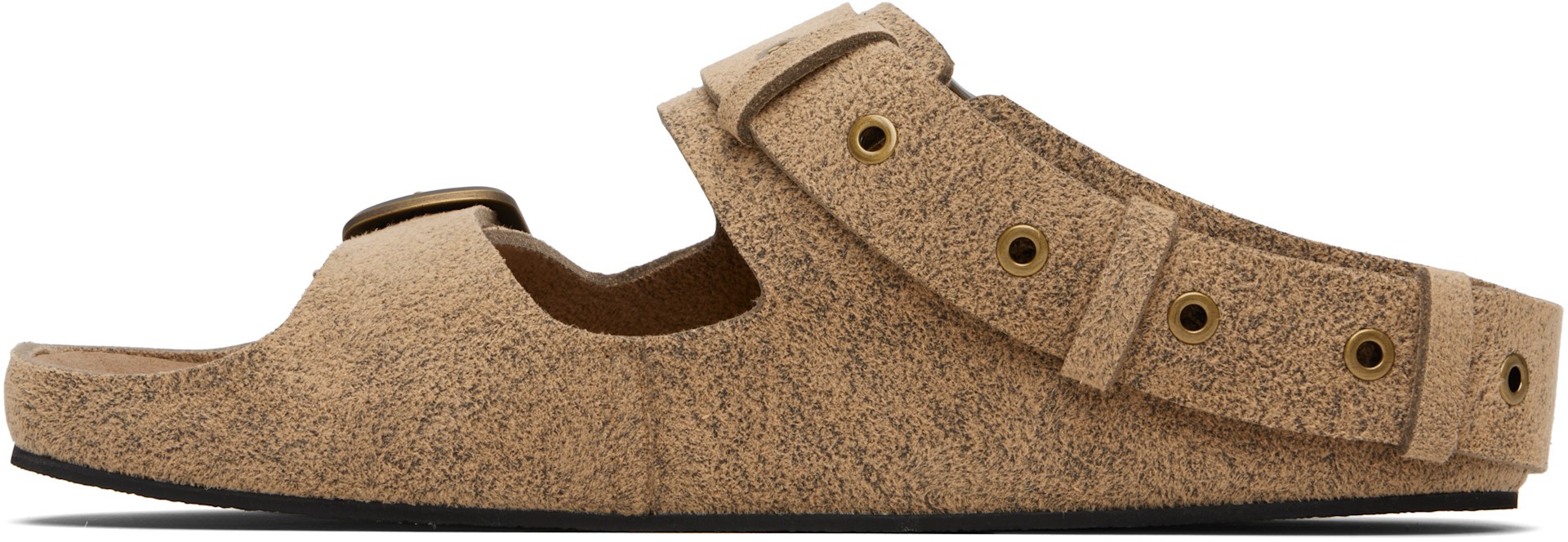 untitlab® - ベージュ Belts Clogs サンダル