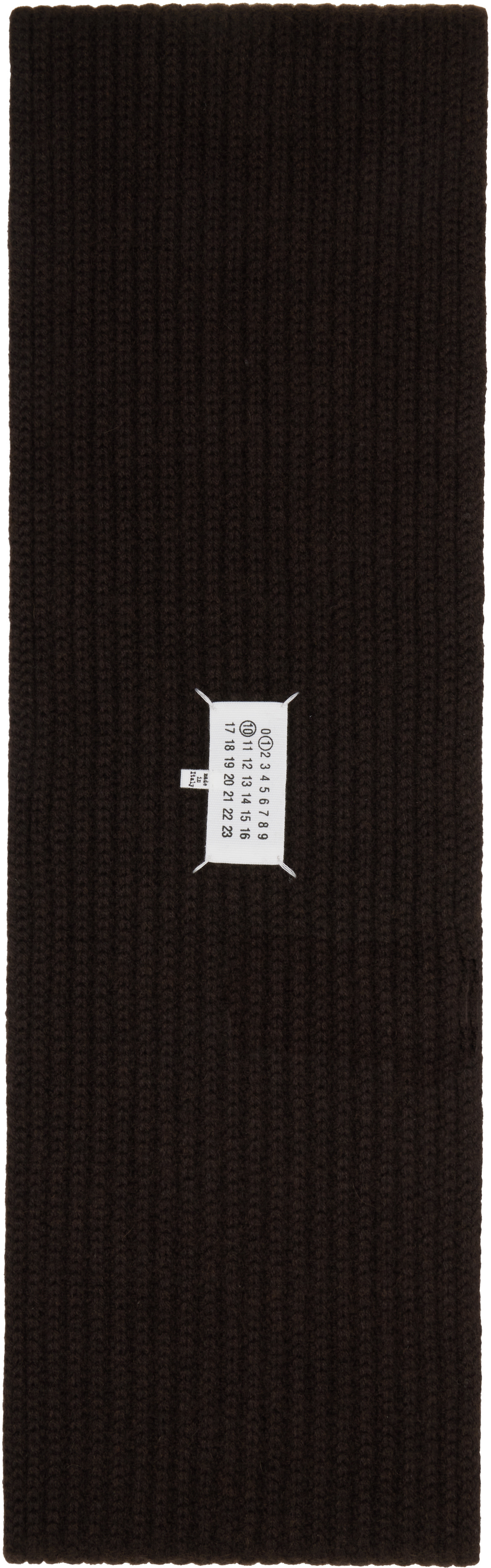 Maison Margiela - Écharpe brune en cachemire