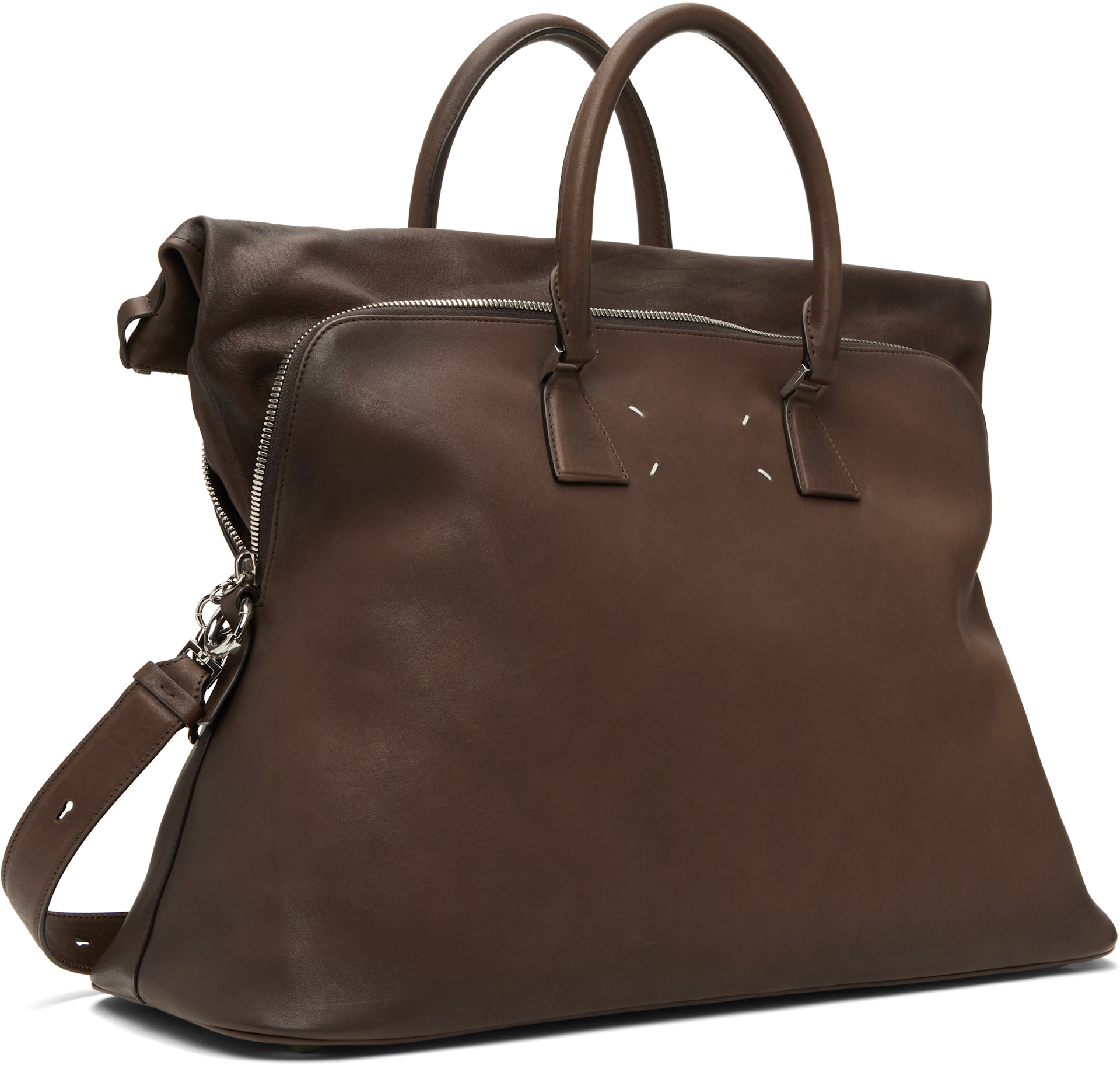 Maison Margiela: Brown 5AC 'Loved to Death' XL Bag | SSENSE