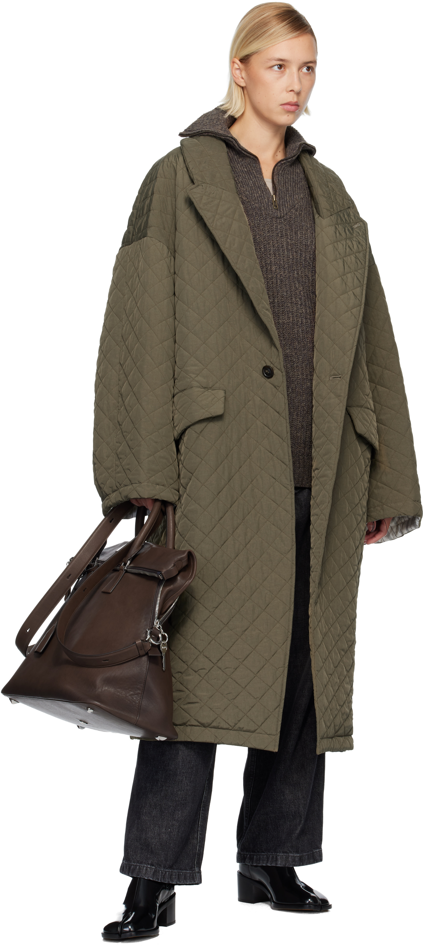 Maison Margiela: Brown 5AC 'Loved to Death' XL Bag | SSENSE