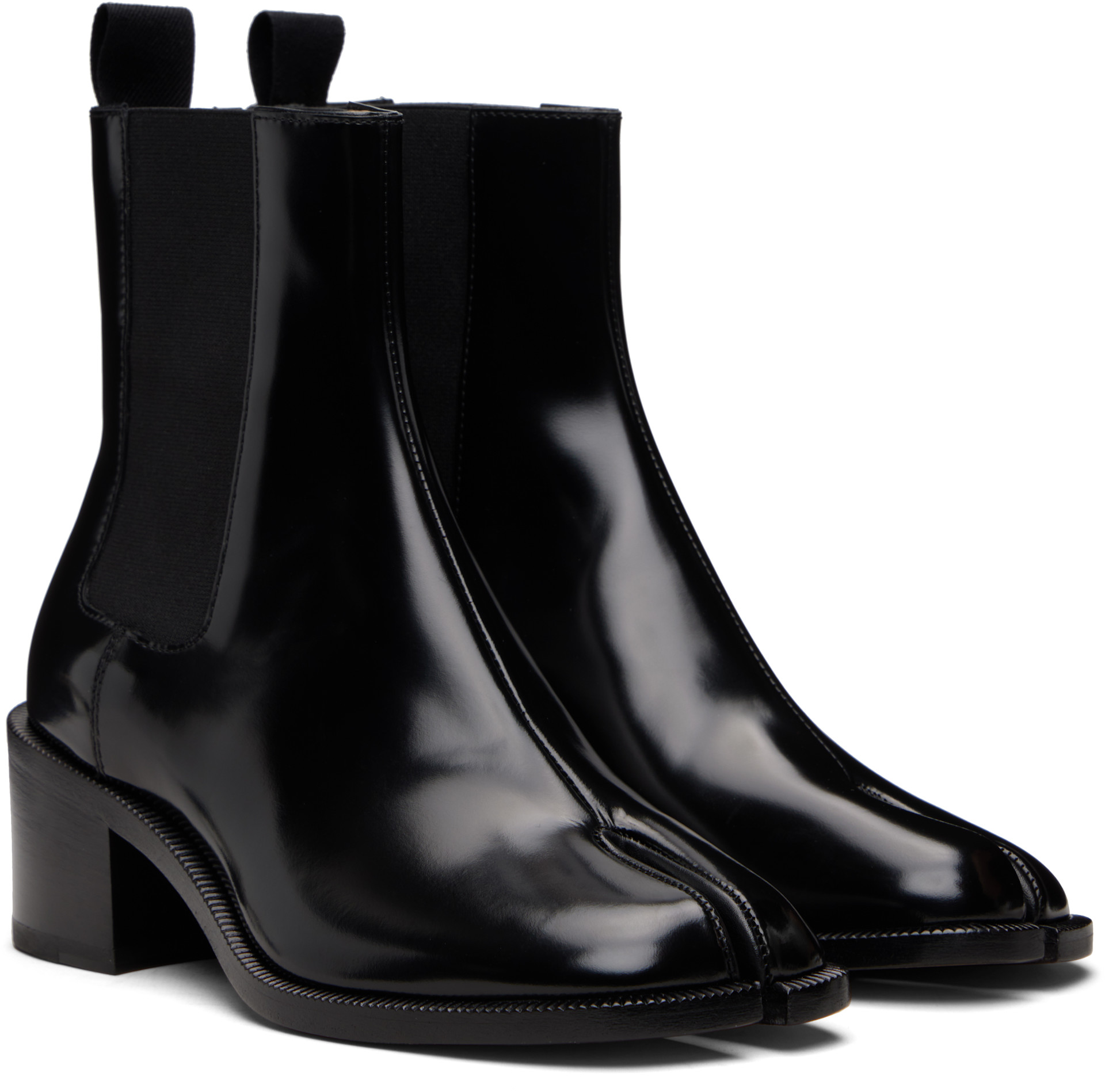 Maison Margiela: ブラック Tabi City チェルシーブーツ | SSENSE 日本