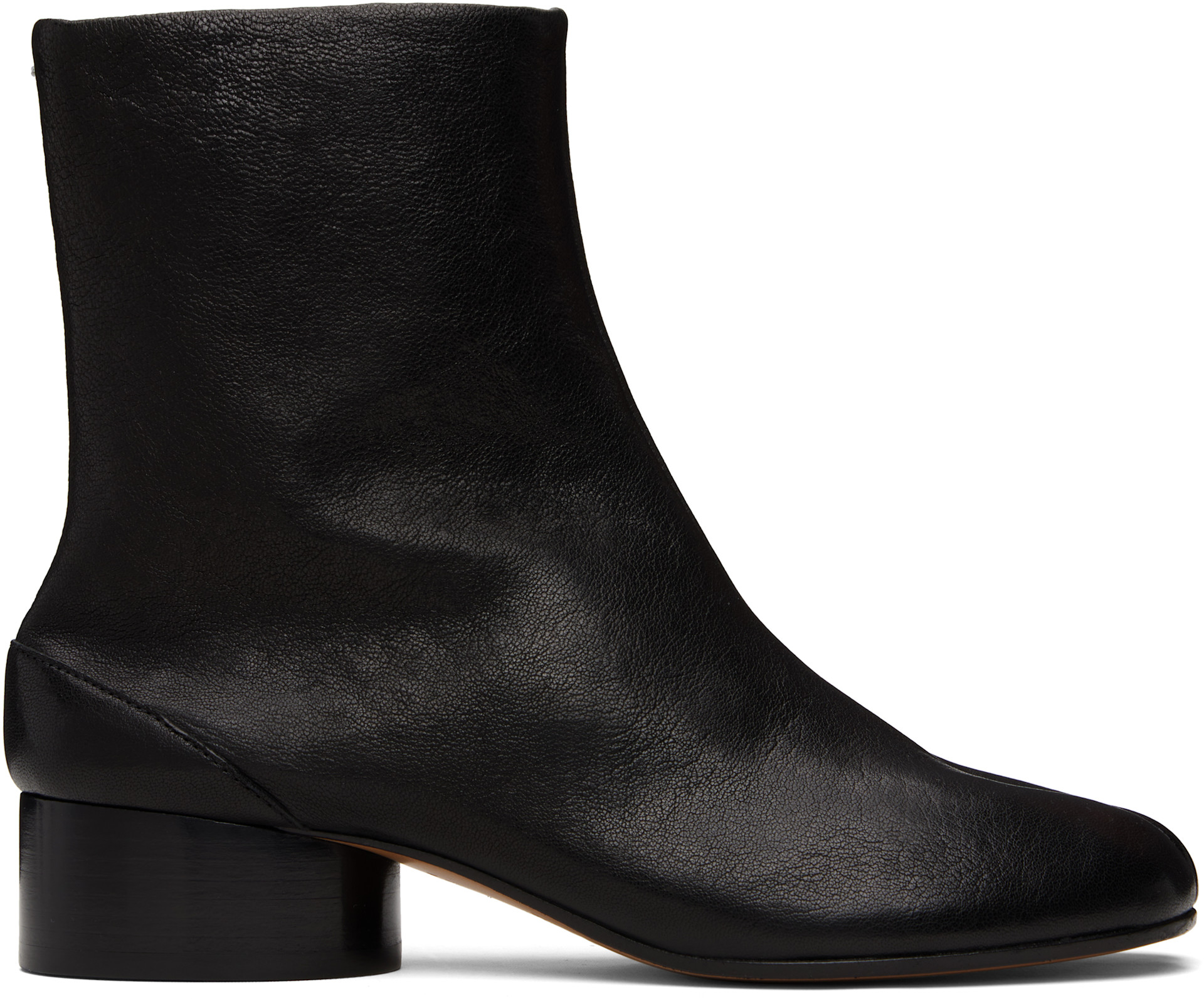 Maison Margiela: Black Tabi Ankle Boots | SSENSE