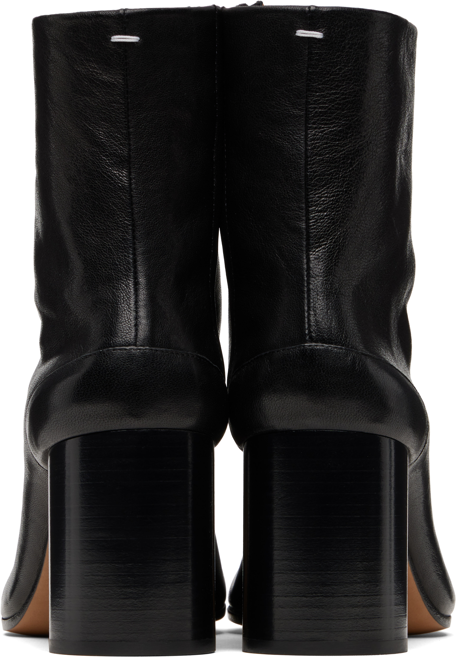 Maison Margiela: Black Tabi Ankle Boots | SSENSE