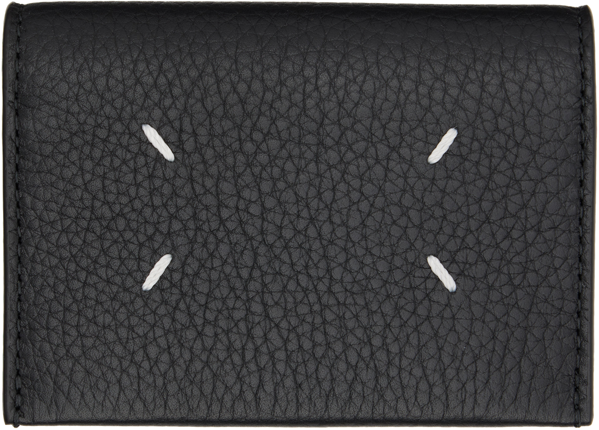 Maison Margiela: Black Small Card Holder | SSENSE