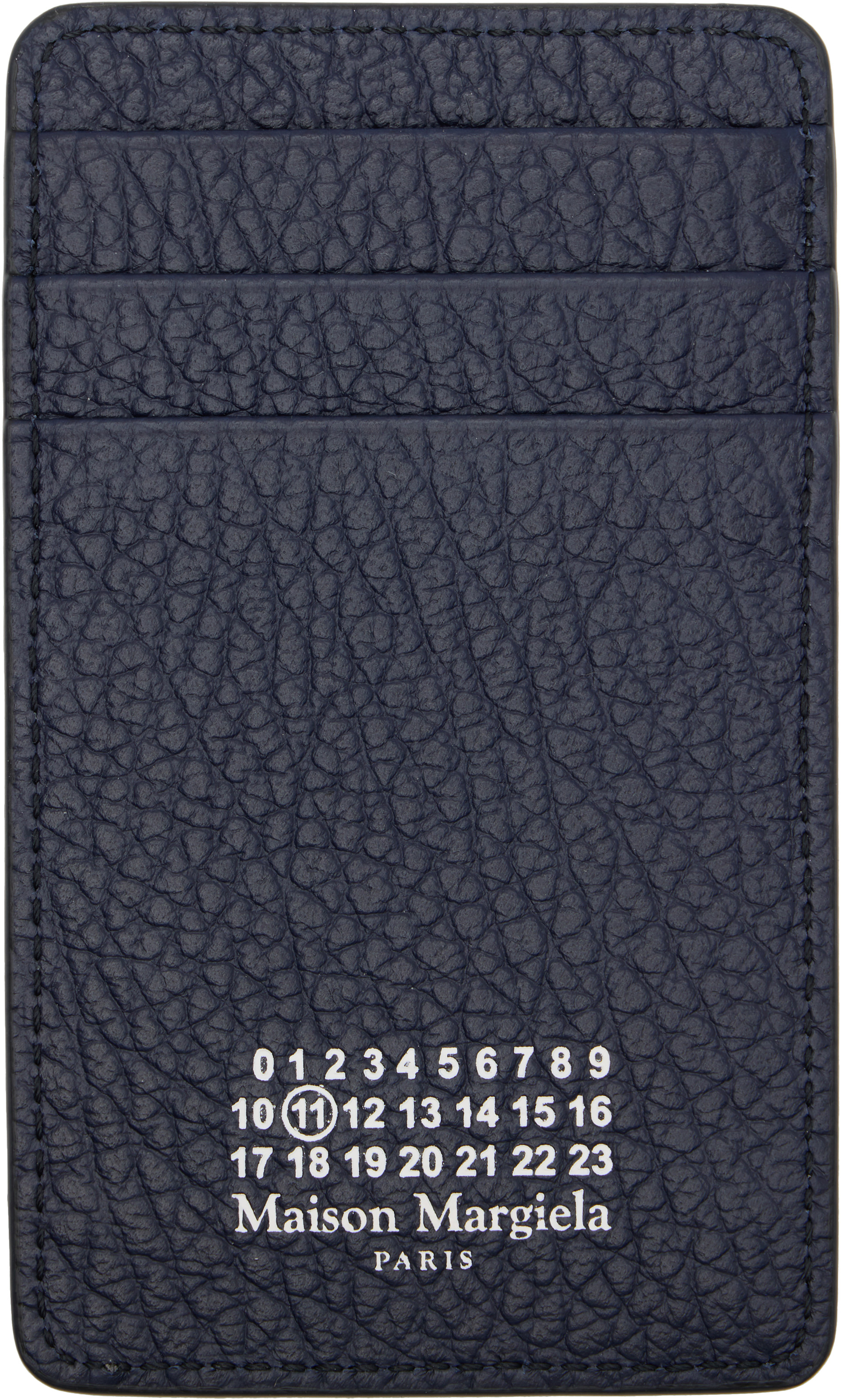 Maison Margiela: Black Vertical Card Holder | SSENSE