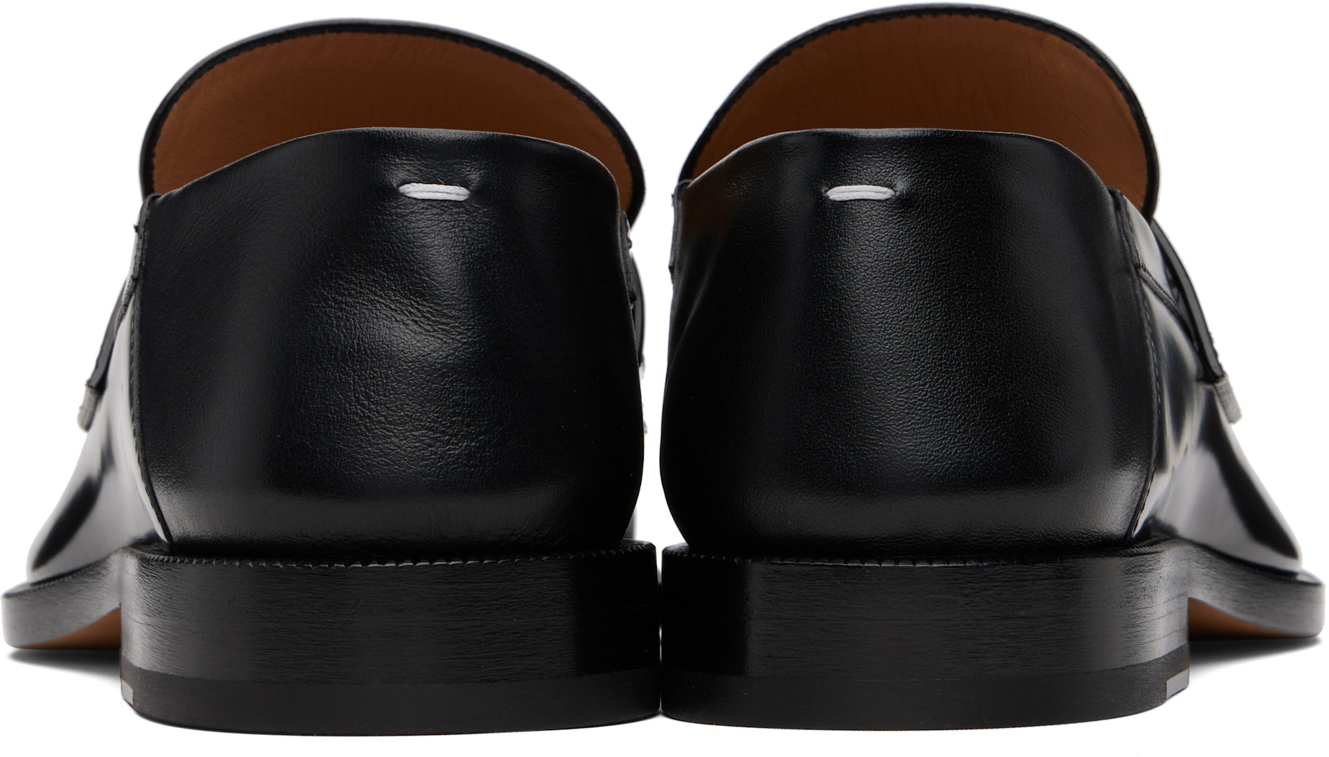 Maison Margiela: Black Tabi Babouche Loafers | SSENSE