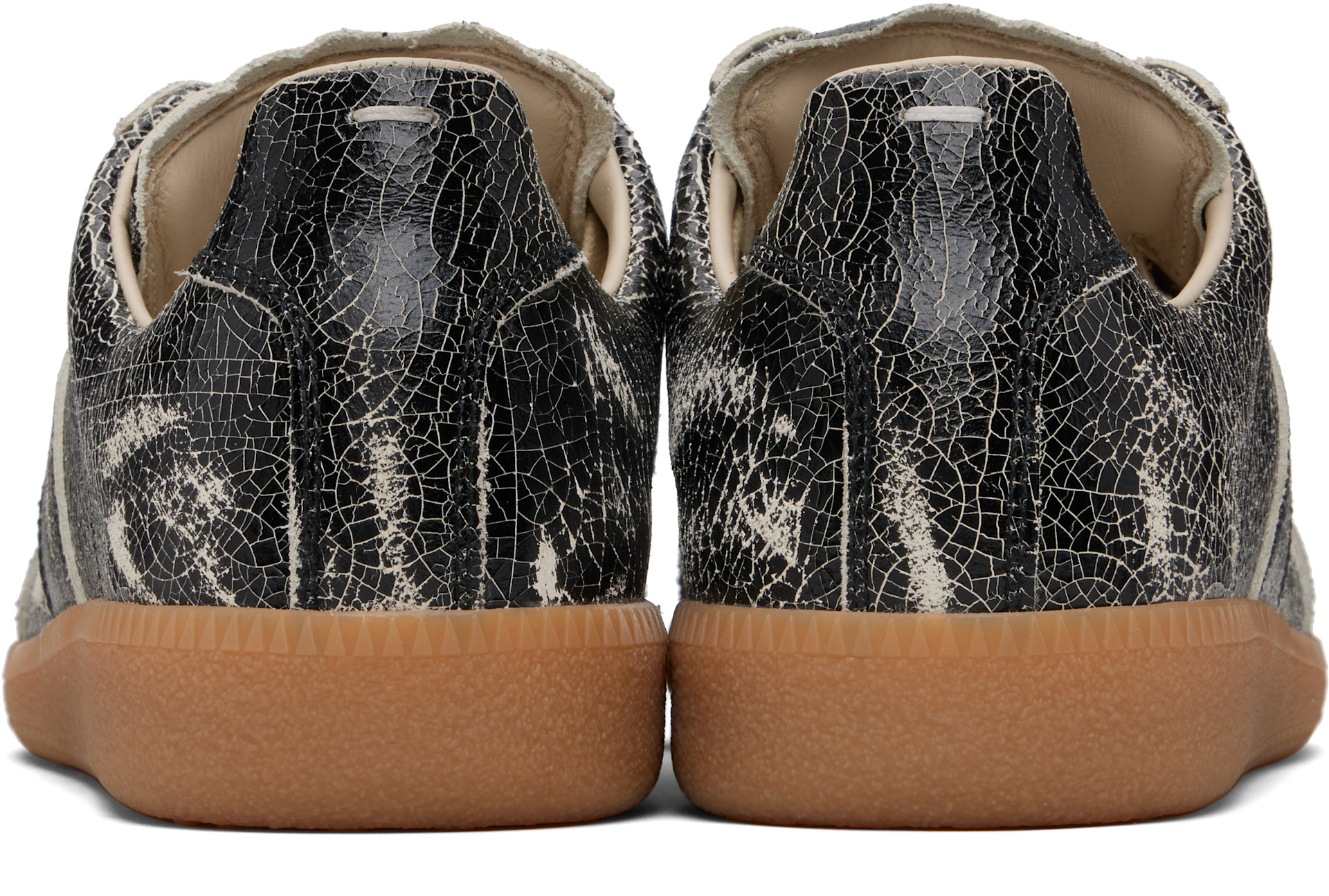 Maison Margiela: ブラック Replica スニーカー | SSENSE 日本
