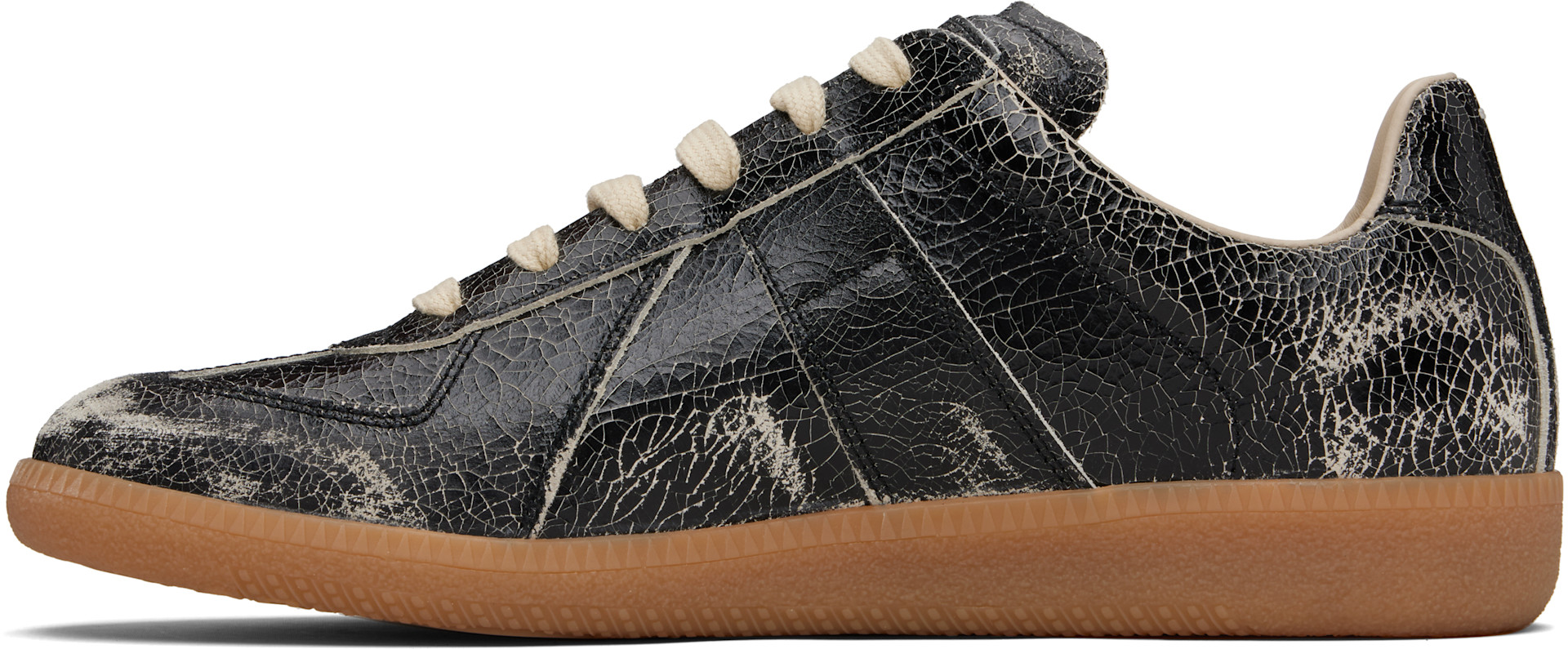 Maison Margiela: ブラック Replica スニーカー | SSENSE 日本