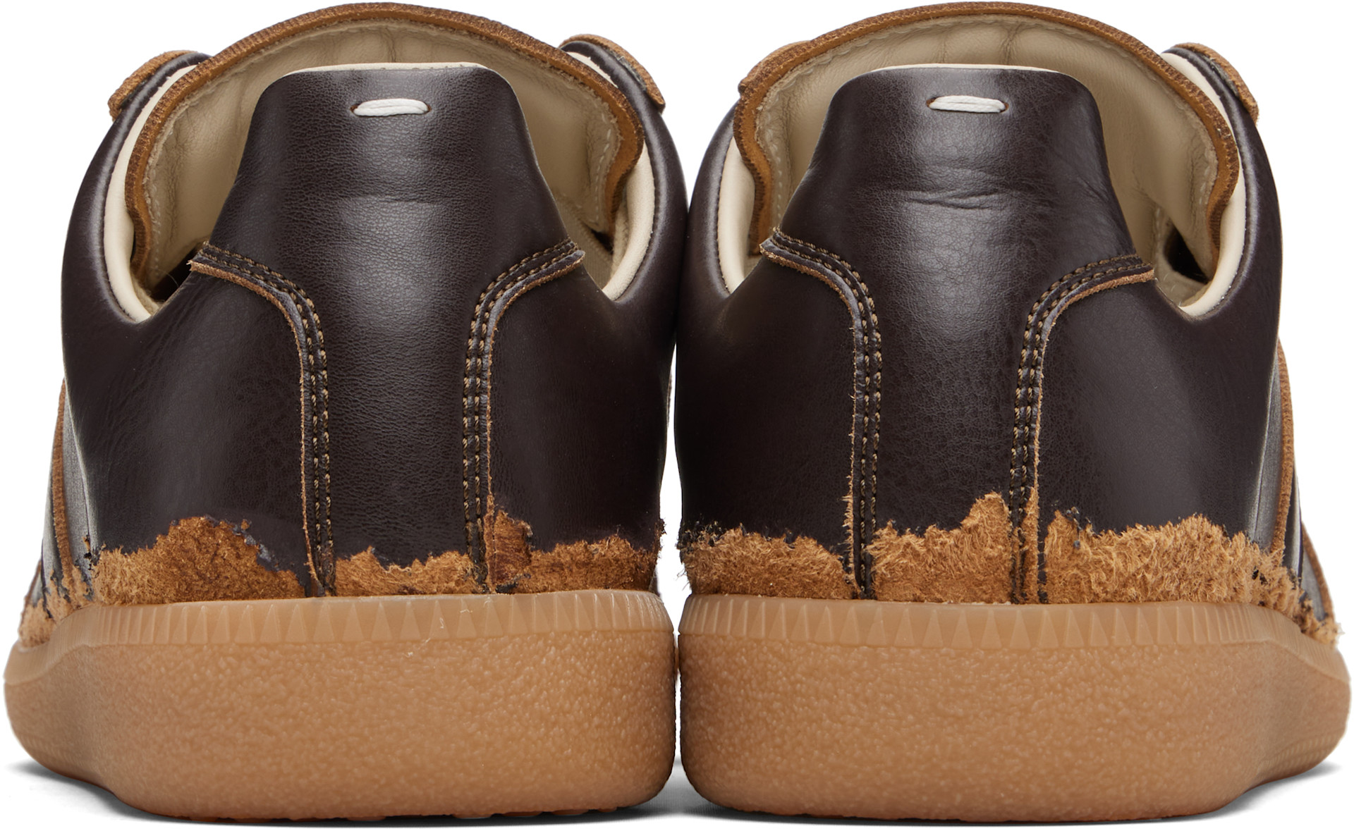 Maison Margiela ブラウン　サイズ39 Maison Margiela: Brown Replica Sneakers | SSENSE