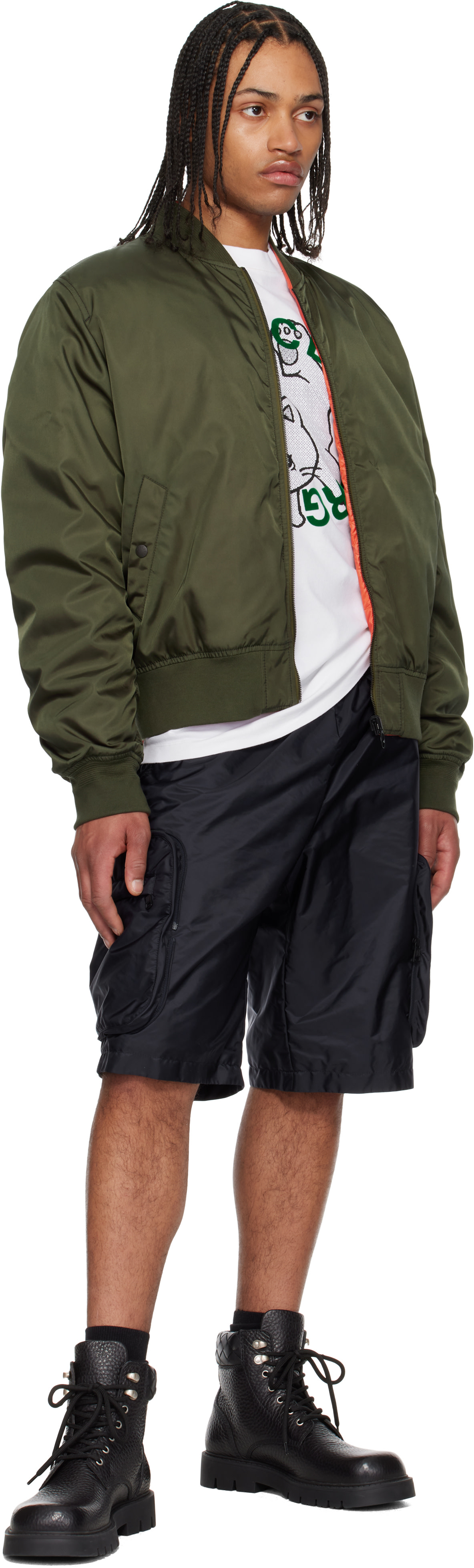 Moncler Genius: Mercedes-Benz by NIGO Khaki & Orange Neper Down