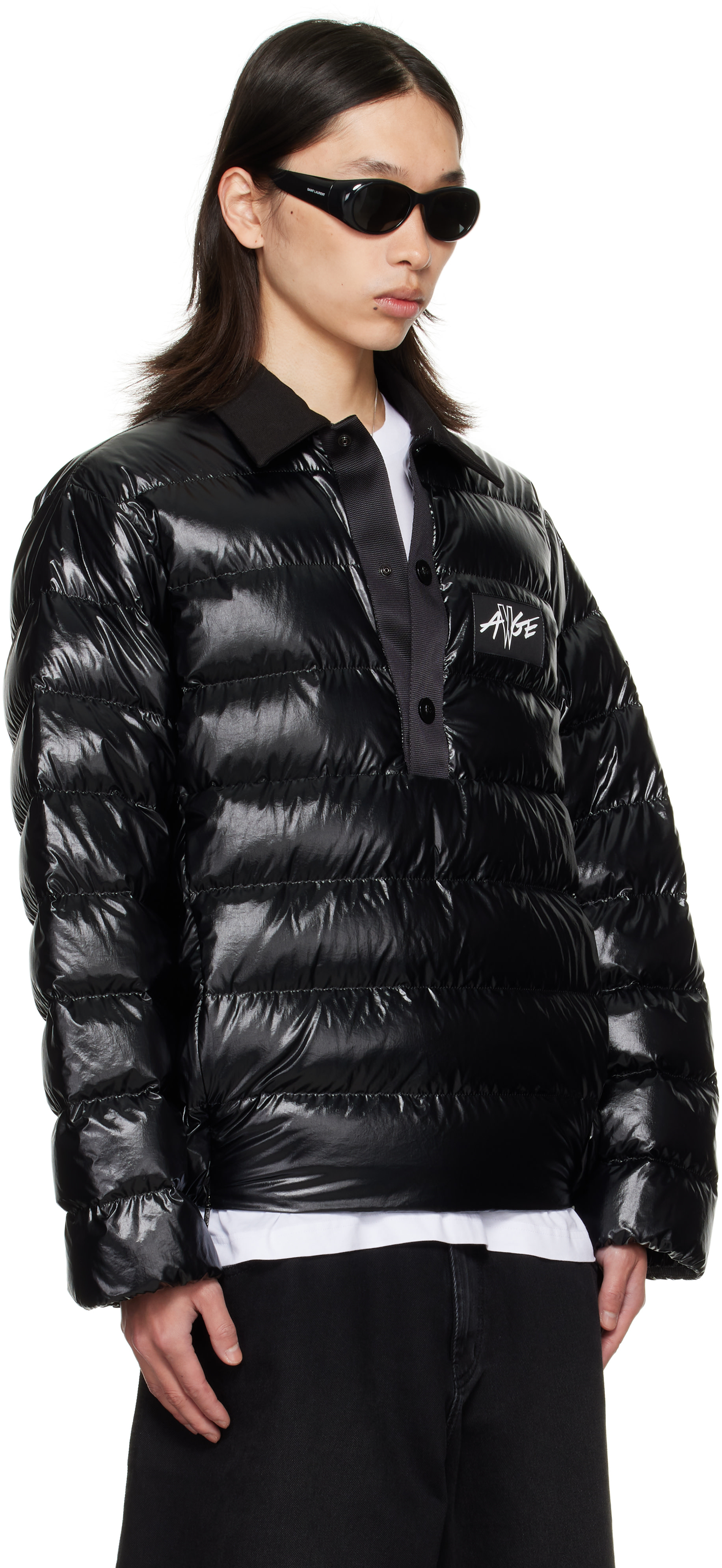 Moncler Genius: Moncler x A$AP Rocky ブラック Vardar シャツ ダウン