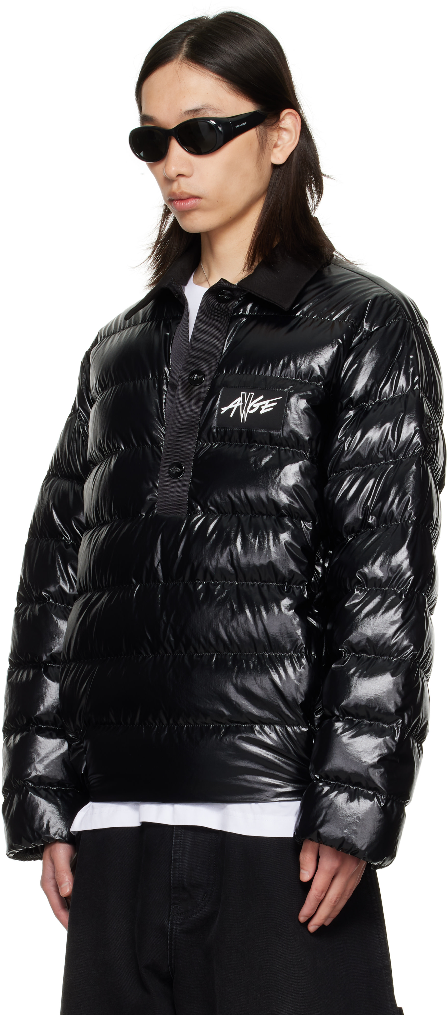 Moncler Genius: Moncler x A$AP Rocky ブラック Vardar シャツ ダウン