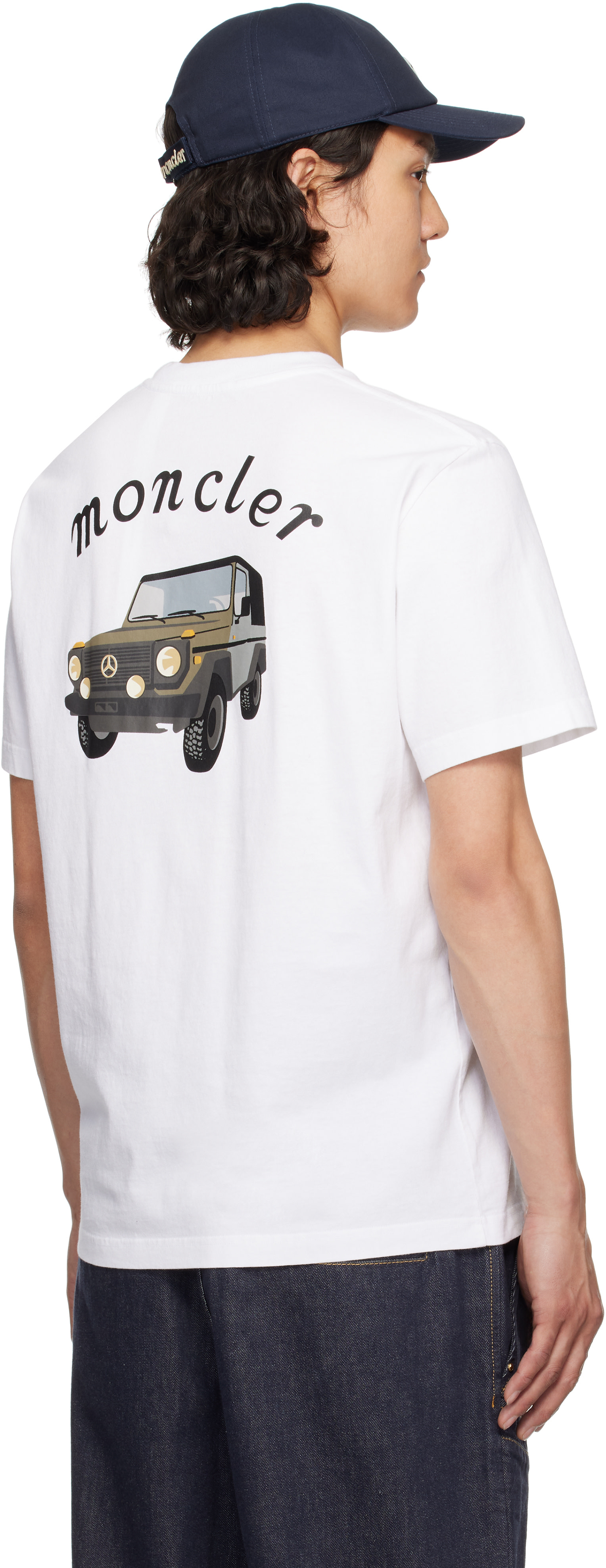 Moncler Genius: Mercedes-Benz by NIGO White Crewneck T-shirt | SSENSE