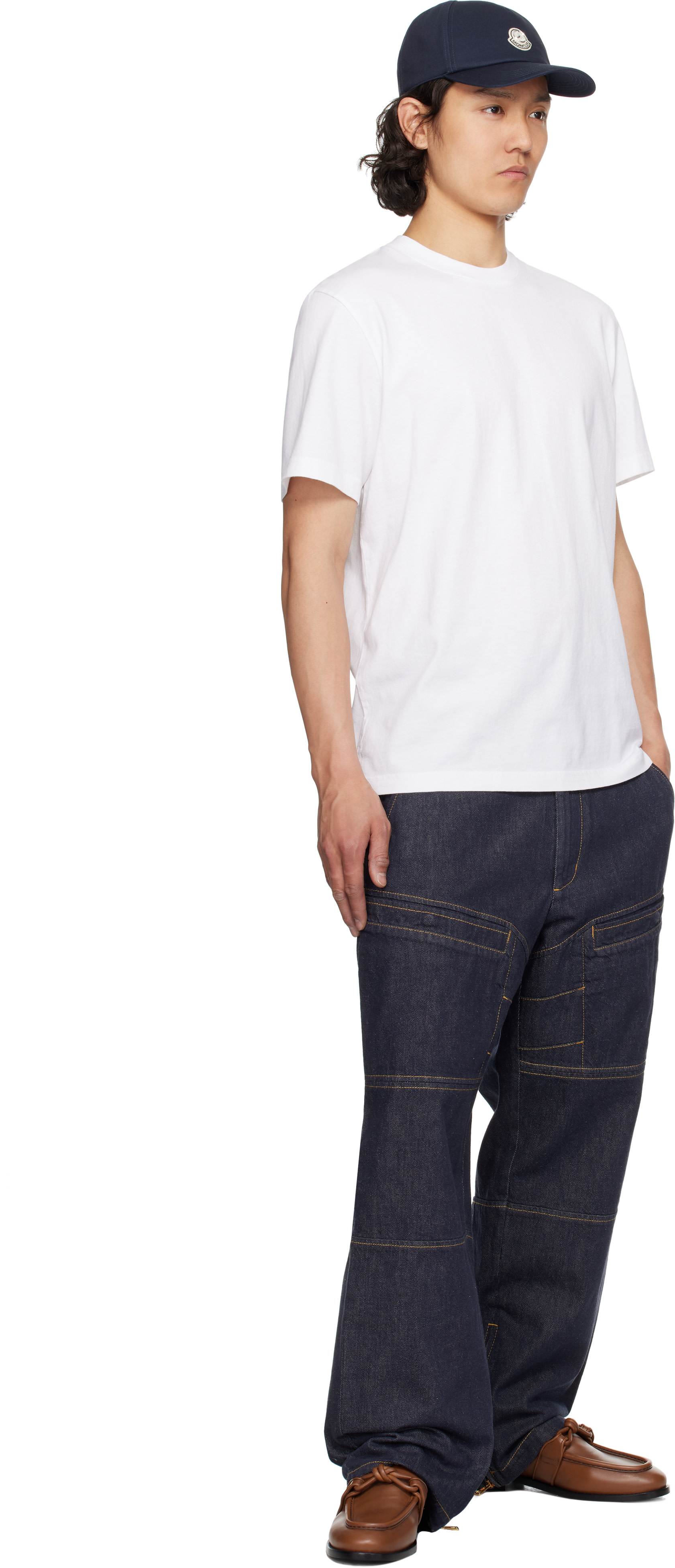 Moncler Genius: Mercedes-Benz by NIGO White Crewneck T-shirt | SSENSE