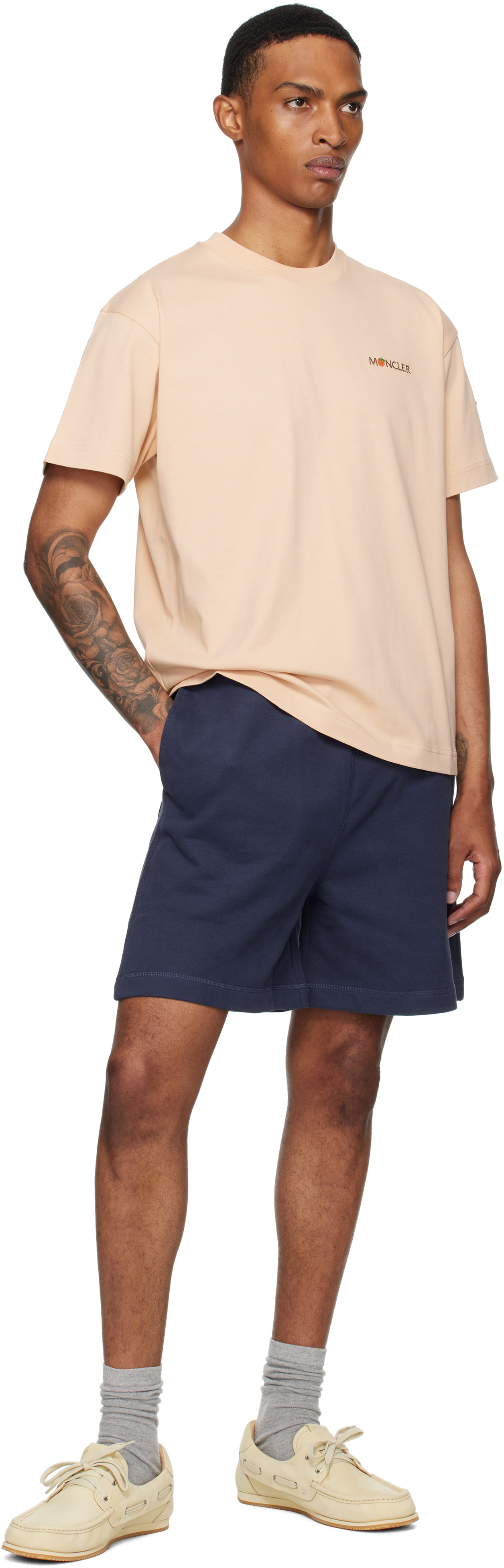Moncler Genius: Moncler x Gilga Farm Orange Short Sleeve T-shirt